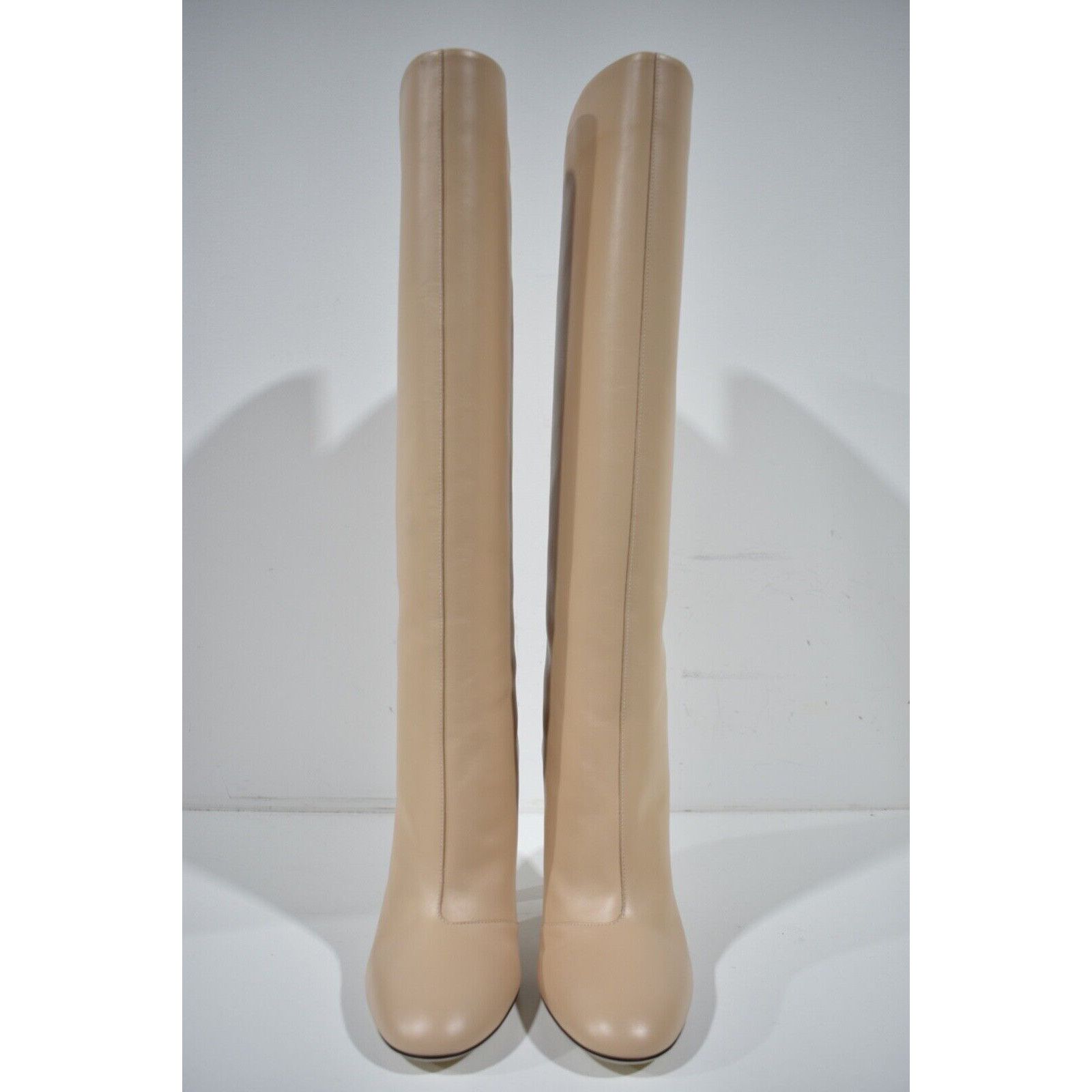 Fendi Fendi Karligraphy FF Logo Motif Poudre Beige Nude Leather Size US 10 / IT 40 - 6 Thumbnail