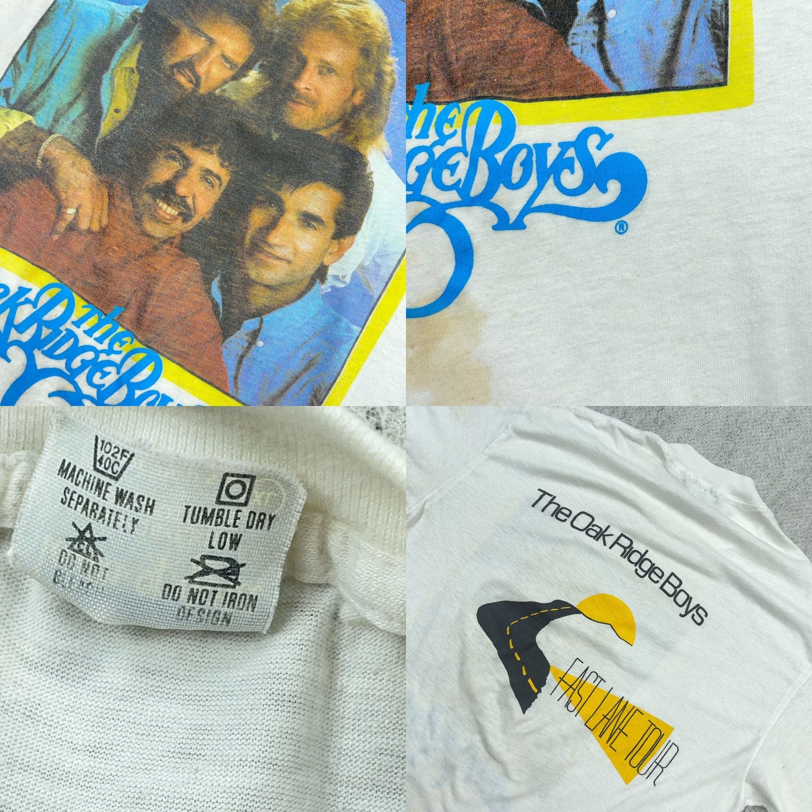 Vintage VINTAGE Oak Ridge Boys Shirt Men XL White Tee Concert Country Band Fast Lane Size US L / EU 52-54 / 3 - 8 Thumbnail