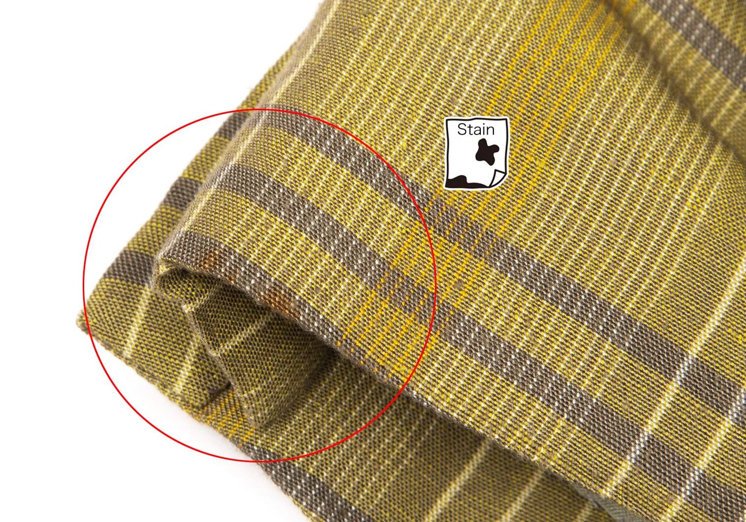 Linen Blend Check Jacket in Light Green Size L