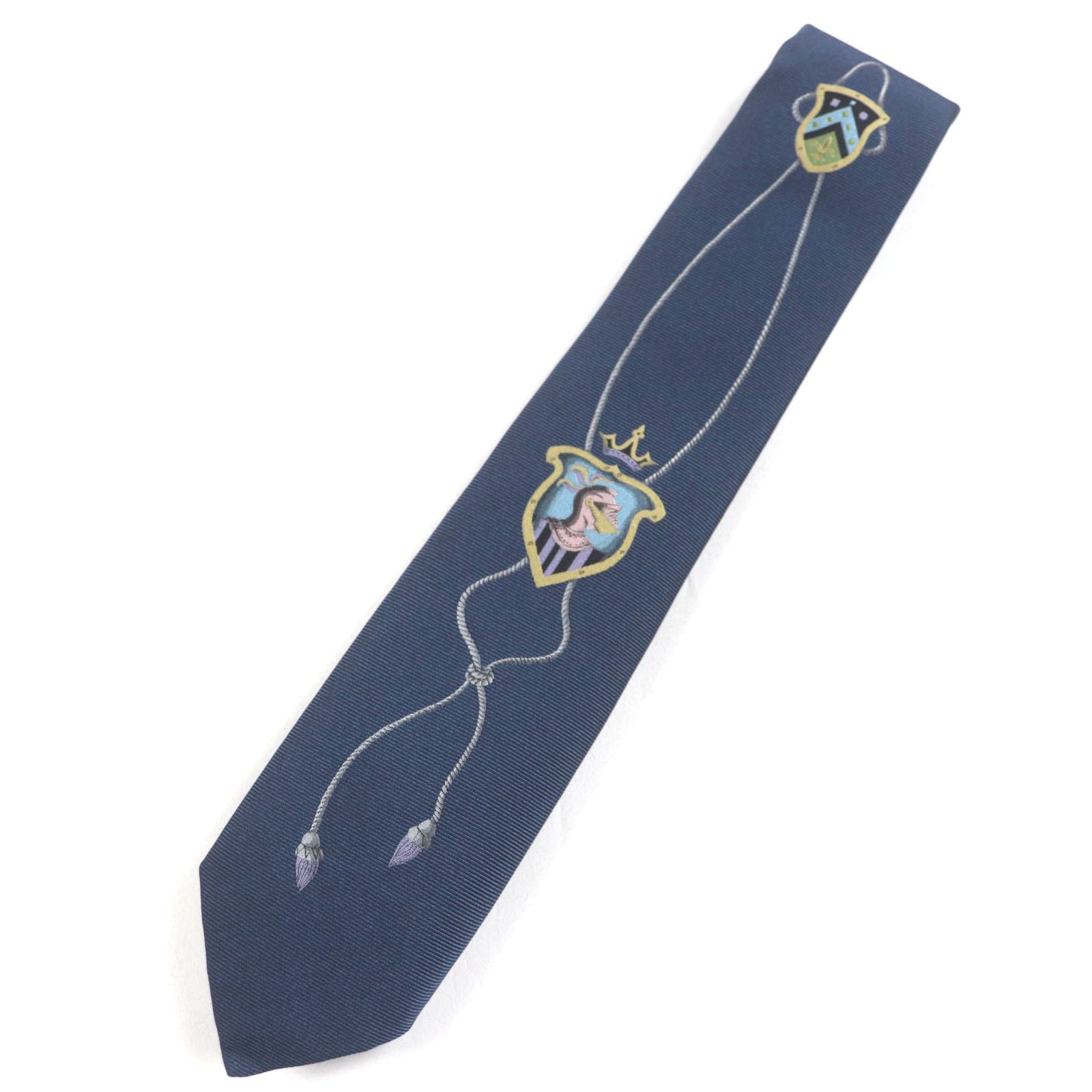 Other Other Dominique France Ecusson Silk Tie Others Necktie DUTY FREE for USA Size ONE SIZE - 1 Thumbnail