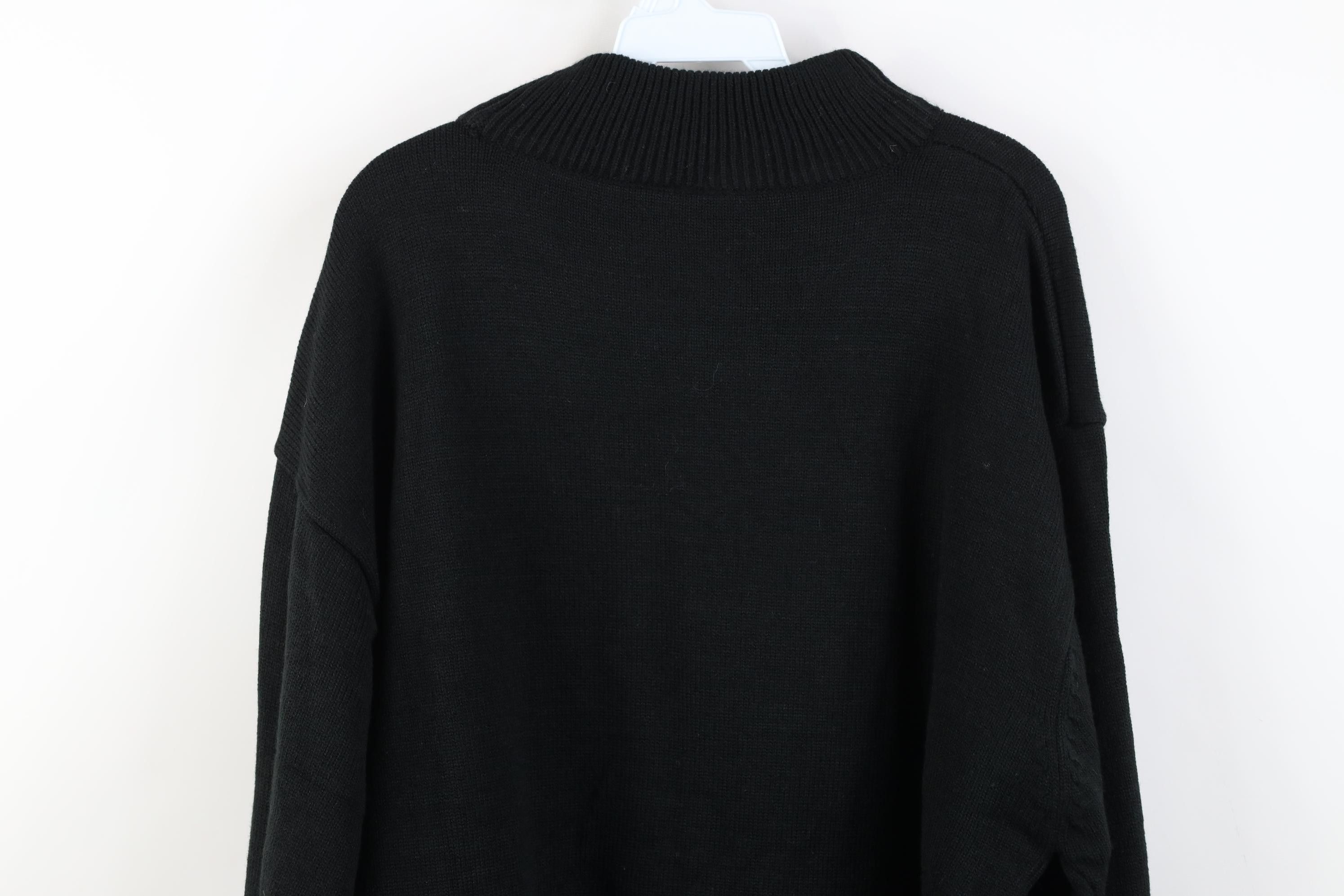 Vintage Deadstock Vintage 90s Y2K Streetwear Mock Neck Knit Sweater Size US XXL / EU 58 / 5 - 14 Thumbnail