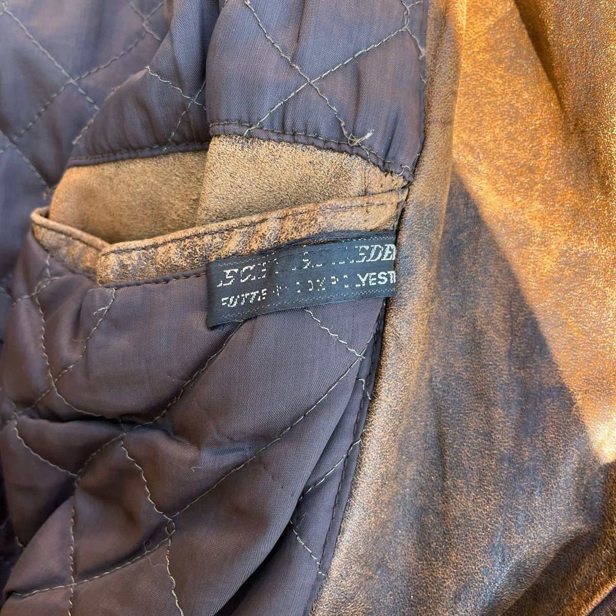 Vintage Vintage 90s Leather biker jacket Size US L / EU 52-54 / 3 - 3 Thumbnail
