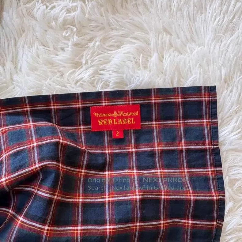Vivienne Westwood Vivienne Westwood Red Label Red Logo Plaid Collar Long Sle Size M / US 6-8 / IT 42-44 - 5 Thumbnail