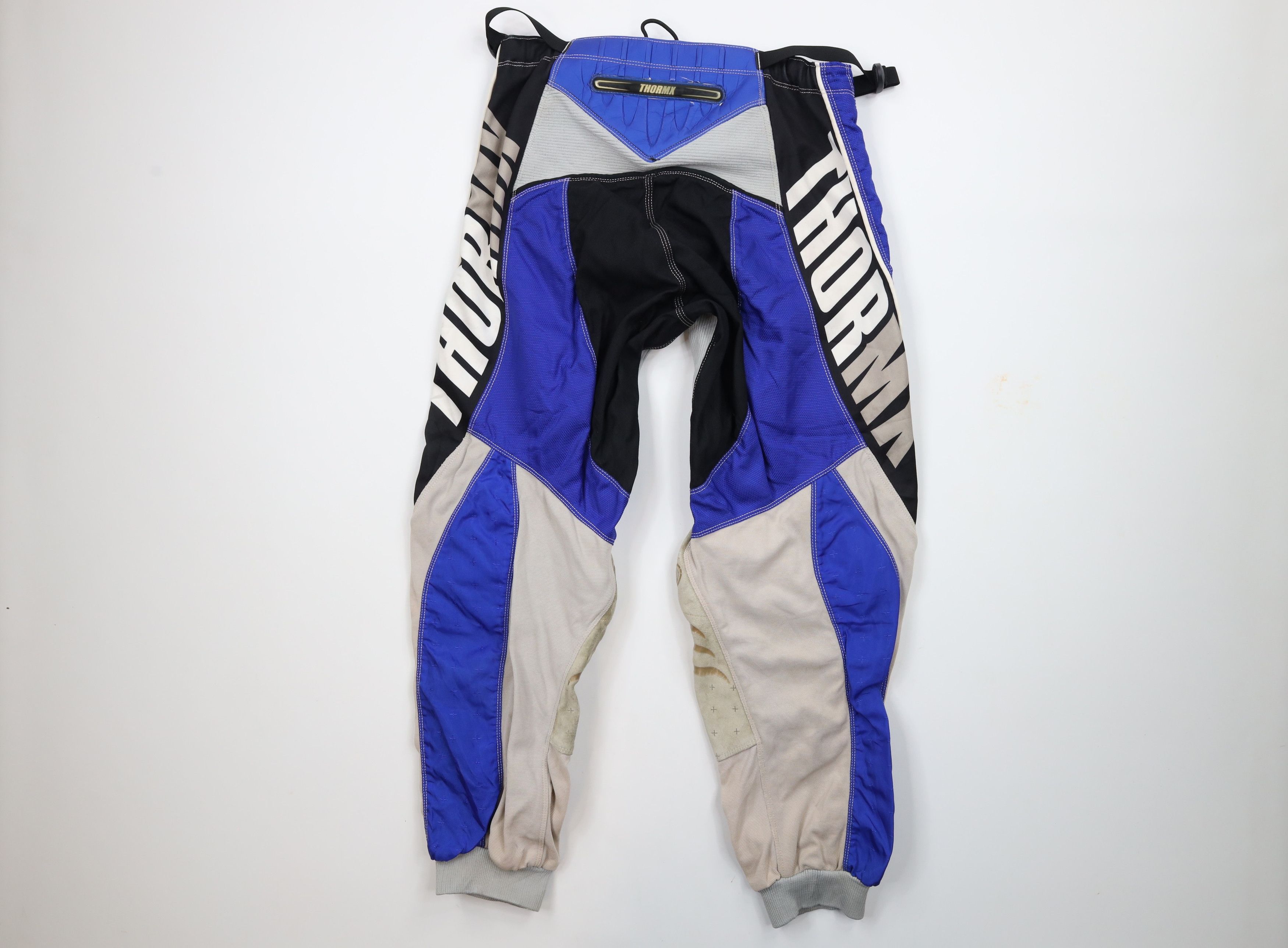 Vintage Vintage Thor Racing Leather Trim Motocross Racing Pants Blue Size US 32 / EU 48 - 9 Thumbnail