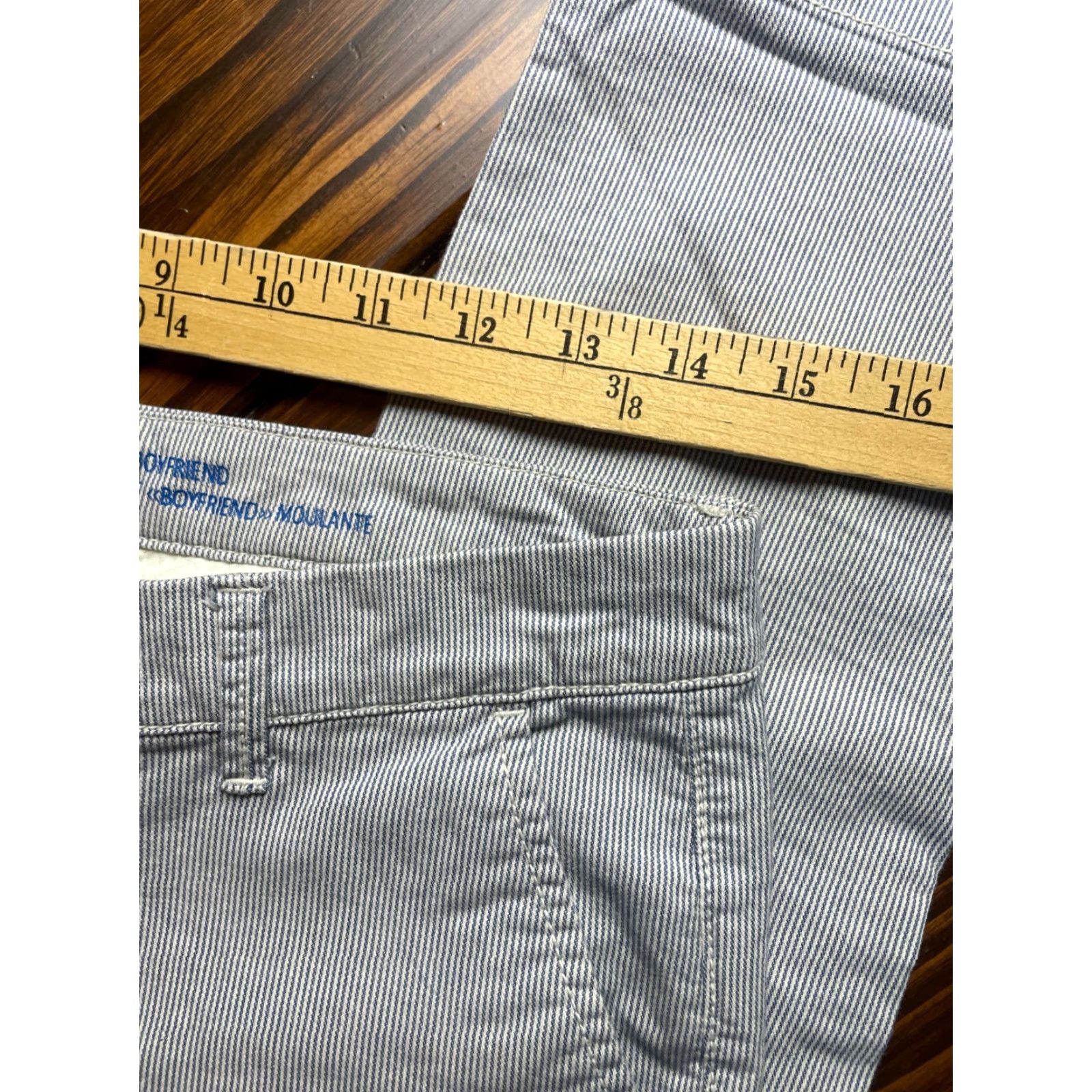 Gap Gap Dress Pants Women's 32EU Regular Skinny Inseam 26.5 in Gray White Solid Stretch Khakis Dress Pants Womens Menus? Size 24" / US 00 / IT 34 - 8 Thumbnail