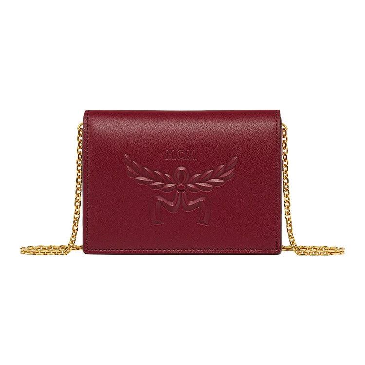 MCM o1mt1gz0325 Size: OS / Fold Wallet Small in Burgundy Size ONE SIZE - 1 Thumbnail