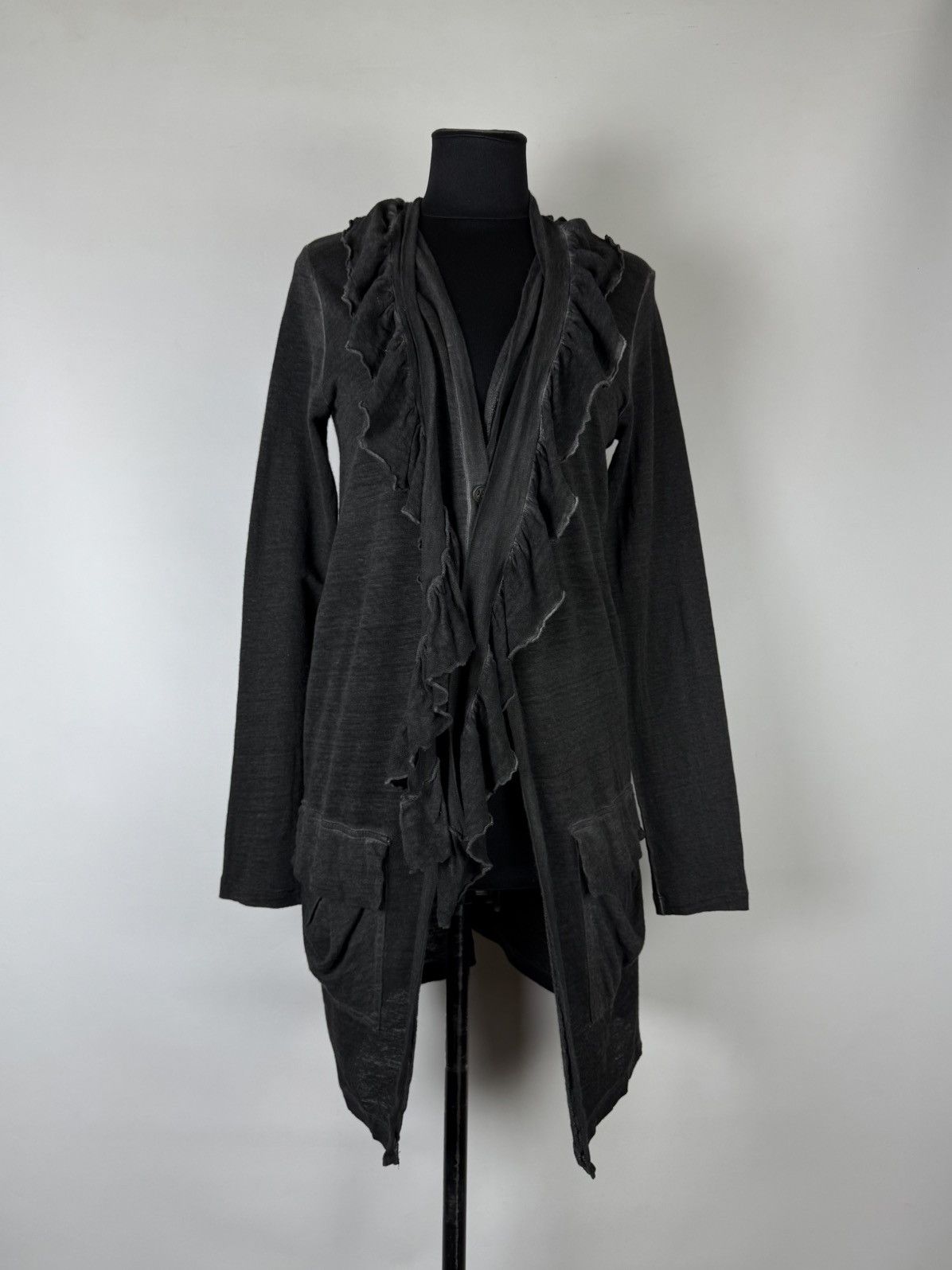 Cop Copine Cop copine asymmetrical layered draped scarf zip cardigan Size L / US 10 / IT 46 - 2 Thumbnail