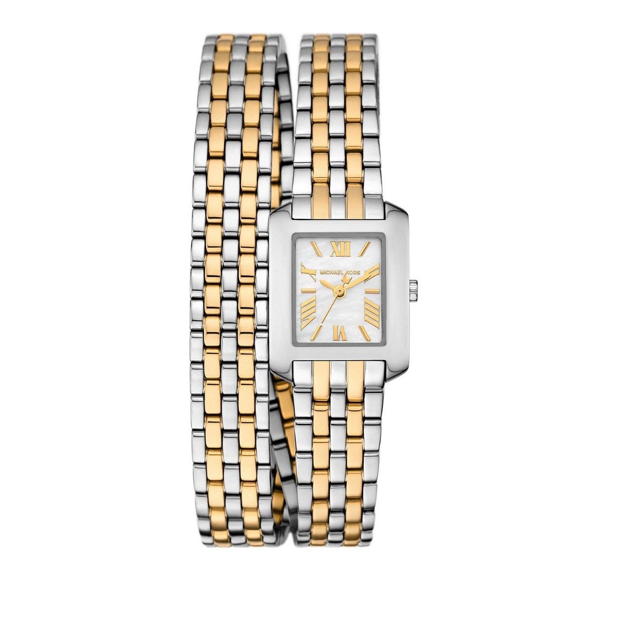 Michael Kors Michael Kors Emery Double Wrap Watch Two Tone Mother of Pear Size ONE SIZE - 1 Thumbnail