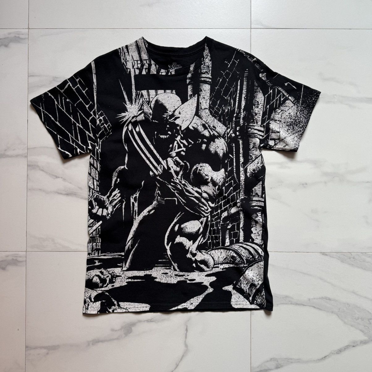 Marvel Comics × Vintage × Wolverine Vintage Y2K Wolverine Full Print T-Shirt Size US M / EU 48-50 / 2 - 2 Thumbnail