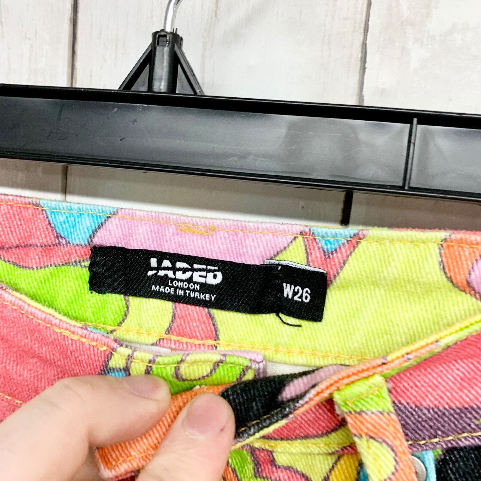 Jaded London Jaded London Size W26 Psychedelic Boyfriend Jeans Multicolor Size 26" / US 2 / IT 38 - 3 Thumbnail