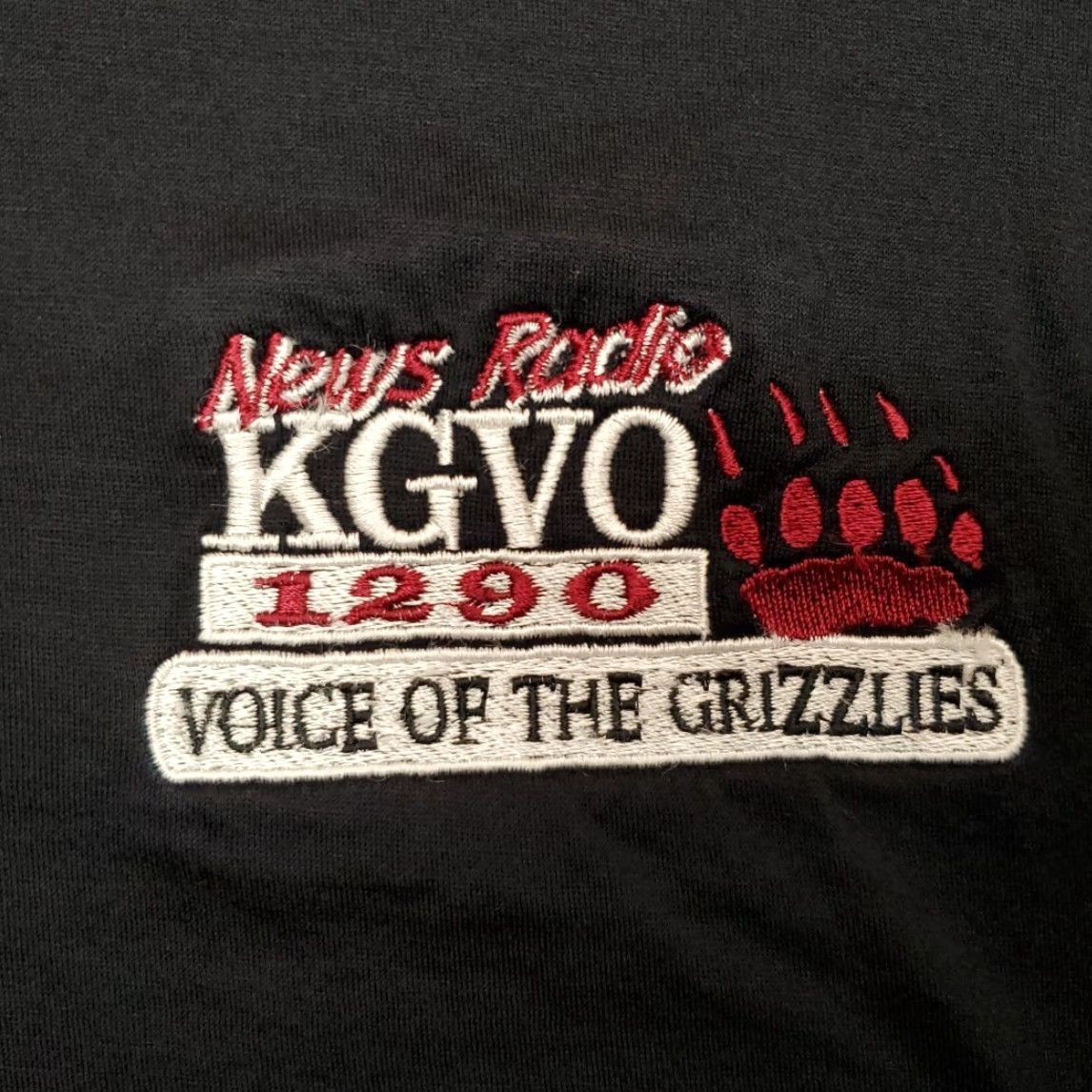 Cutter & Buck VINTAGE KGVO 1290 Radio Shirt Mens L Black Polo Missoula Montana Grizzlies News Shirt Mens L Black Polo News Size US L / EU 52-54 / 3 - 4 Thumbnail
