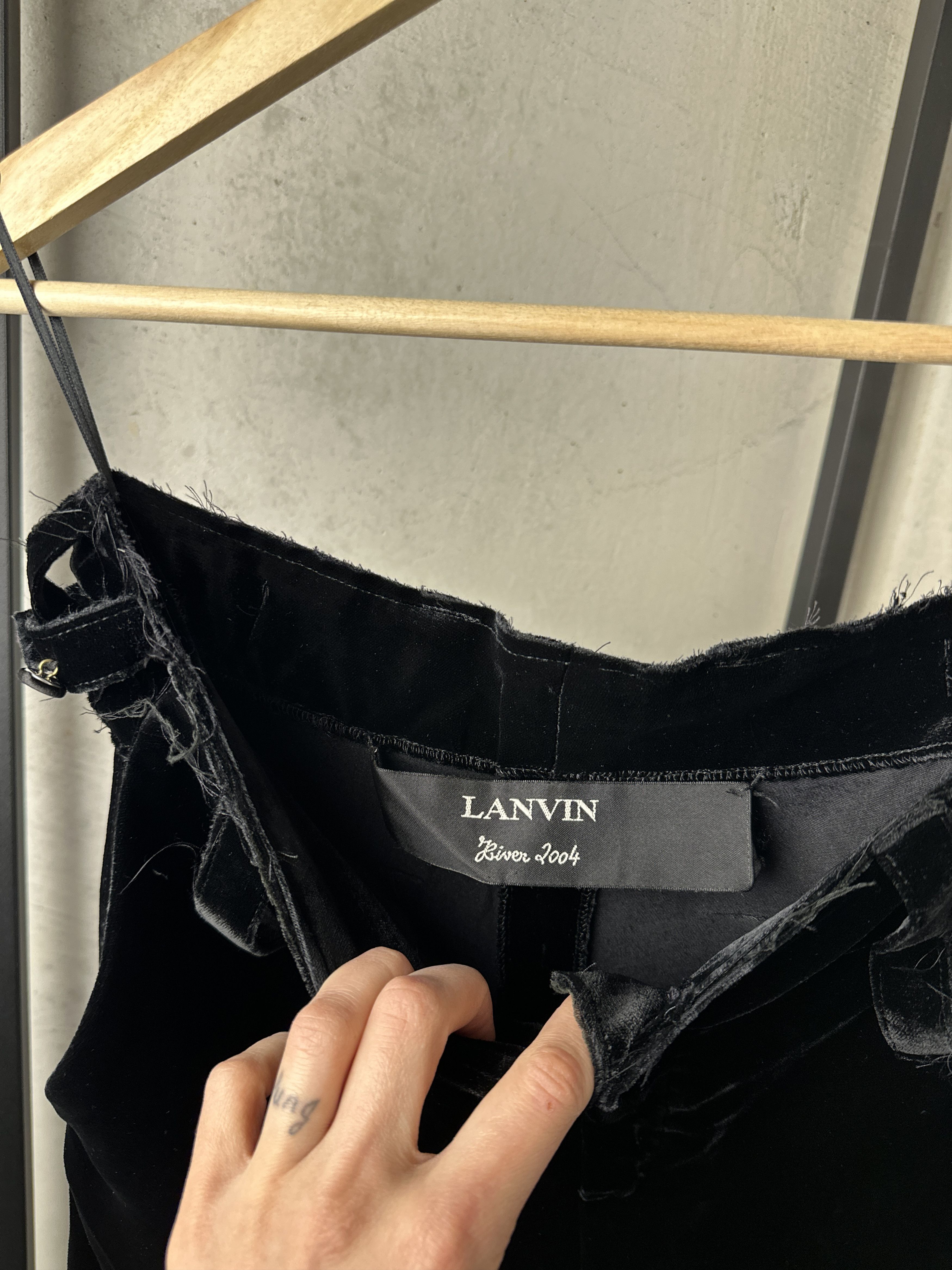 Lanvin Archive Lanvin FW04 Velvet Pants Size 26" / US 2 / IT 38 - 7 Thumbnail