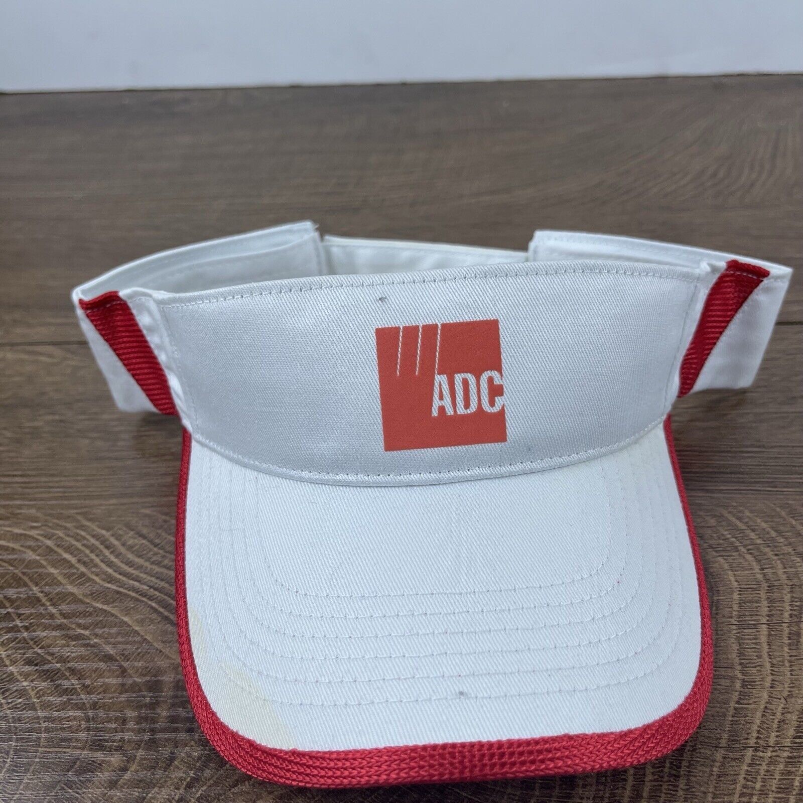 Other ADC W Visor Hat White ADC Cap Adjustable Hat White Adult Hat Size ONE SIZE - 3 Thumbnail