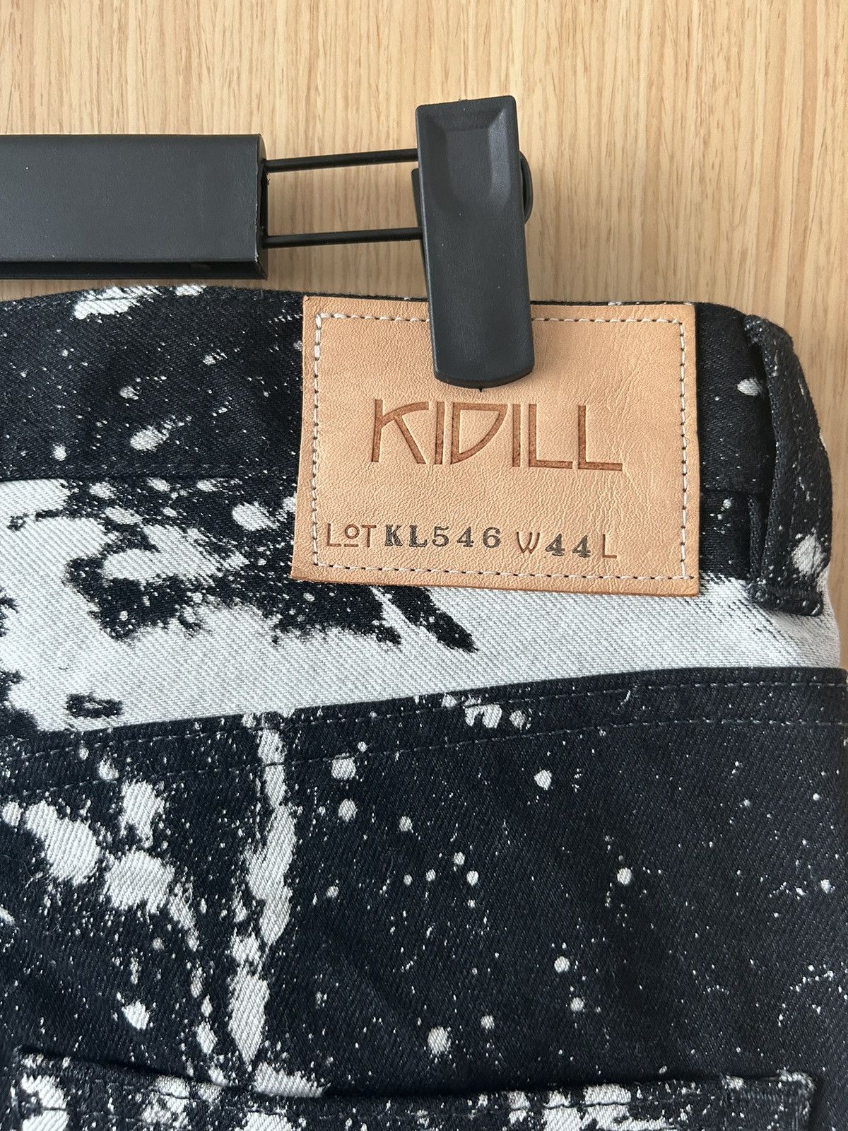 Designer × KIDILL KIDILL Black & White Zip Tapered Jeans Size US 30 / EU 46 - 4 Thumbnail