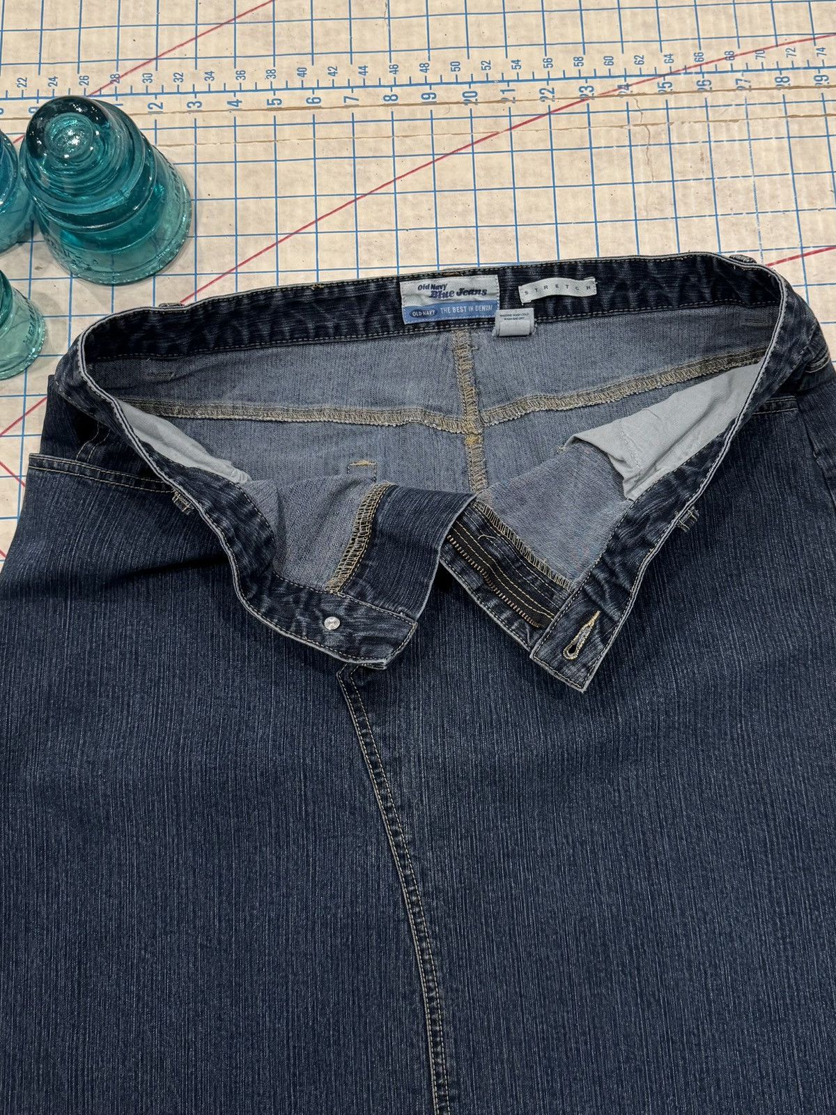 Old Navy Vintage Y2K Old Navy Jean Skirt Women’s Size 14 Dark Blue Size 36" / US 14 / IT 50 - 4 Thumbnail