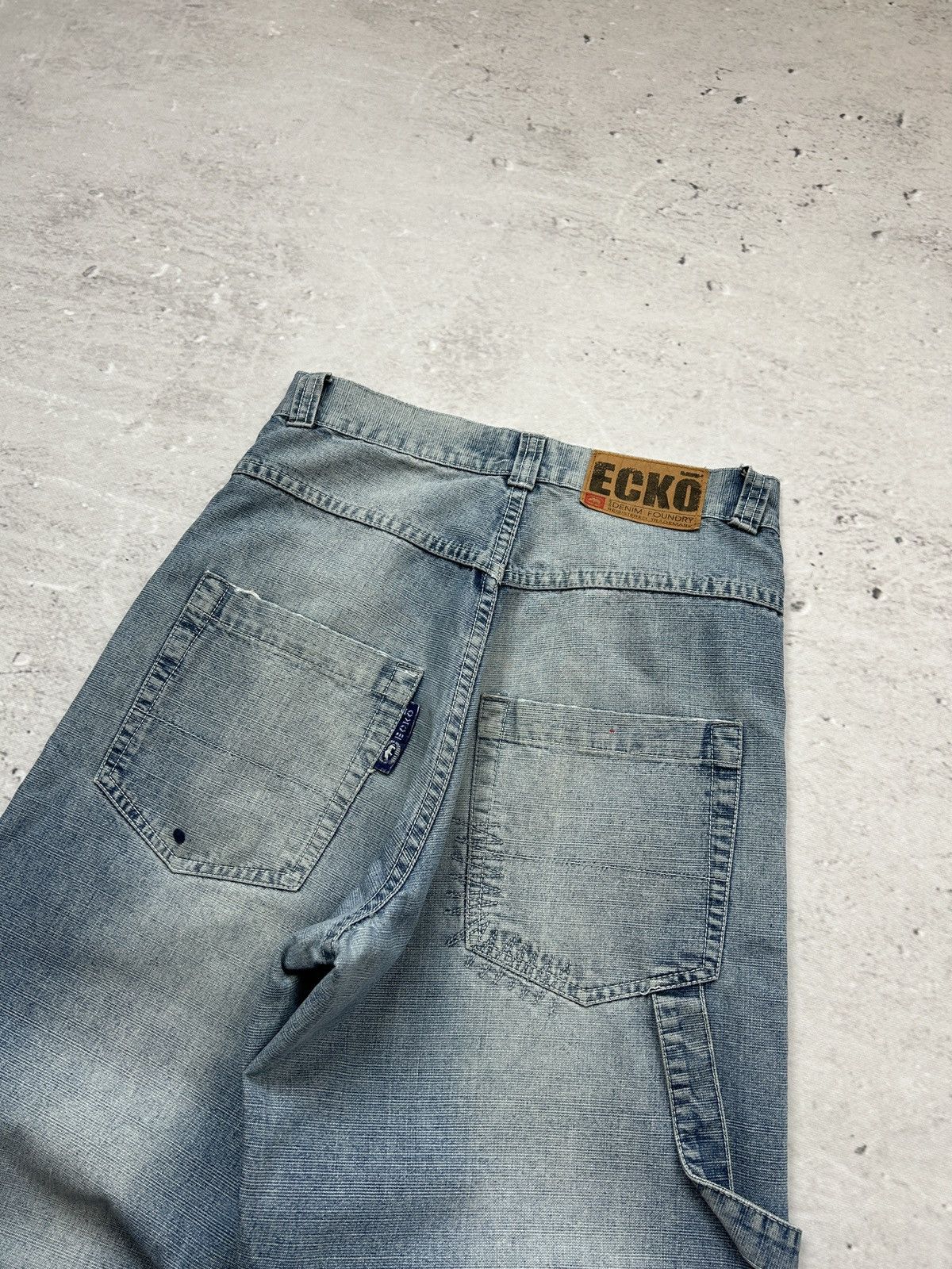 Ecko Unltd. 💥Vintage Ecko Unltd Baggy Big Logo Washed Blue Denim Jeans💥 Size US 30 / EU 46 - 11 Thumbnail