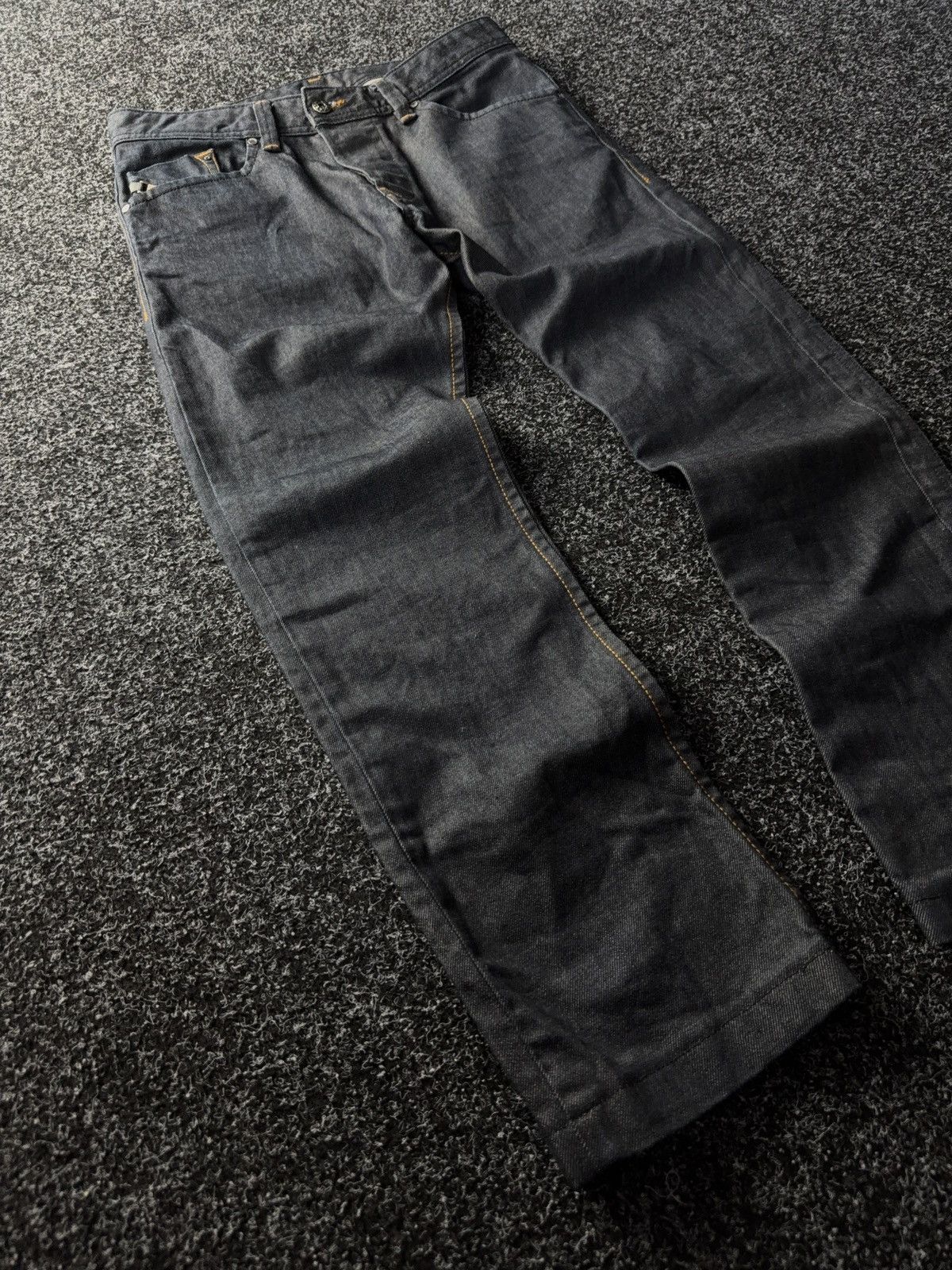 Diesel 00s Designer luxury Diesel Darron Tapered Dark Denim Jeans Size US 30 / EU 46 - 2 Thumbnail