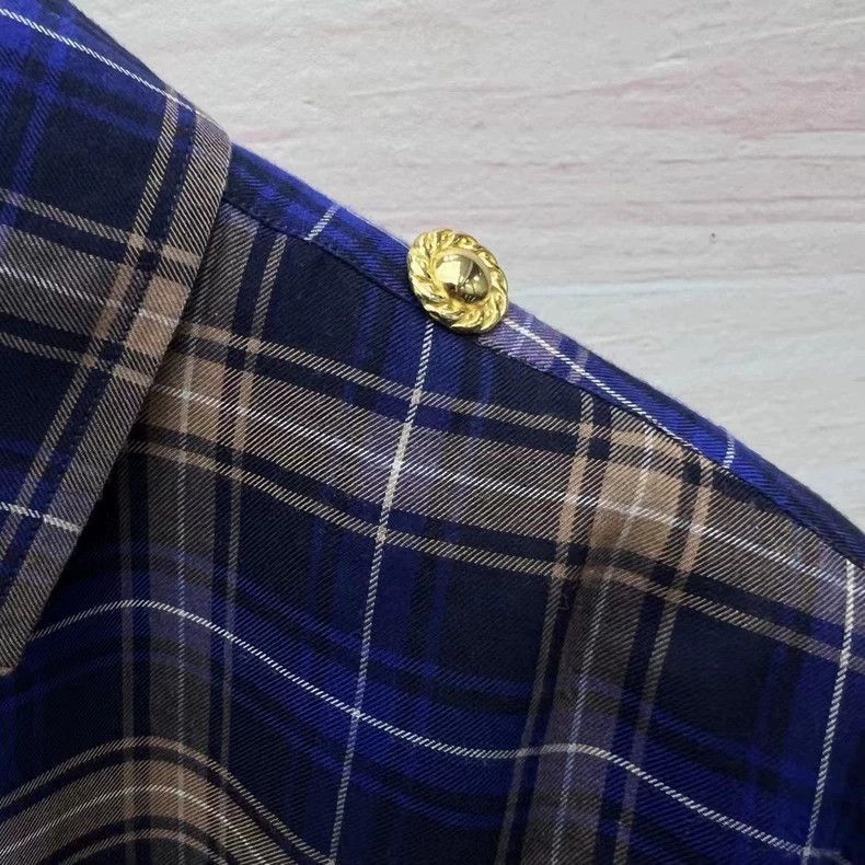 Balenciaga balenciaga plaid long sleeve shirt-2507 Size US S / EU 44-46 / 1 - 3 Thumbnail