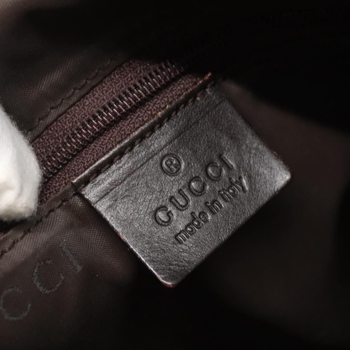 Gucci GUCCI Bamboo Hand Bag Nylon Khaki Silver 001 1577 001 1577 Size ONE SIZE - 16 Thumbnail