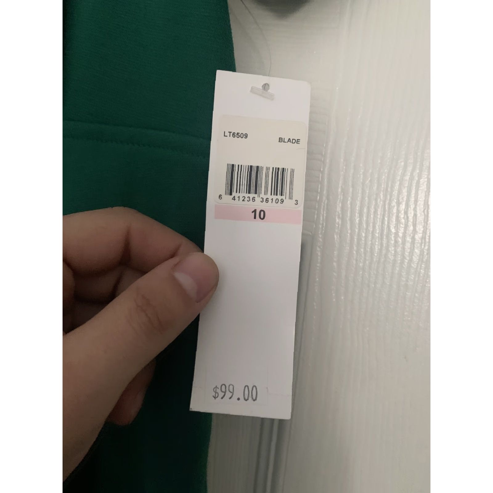 Vintage NWT London Times Dress Women Size 10 Green Short Sleeve Scoop Neck Knee Length Pencil Dress Regular Size L / US 10 / IT 46 - 4 Thumbnail