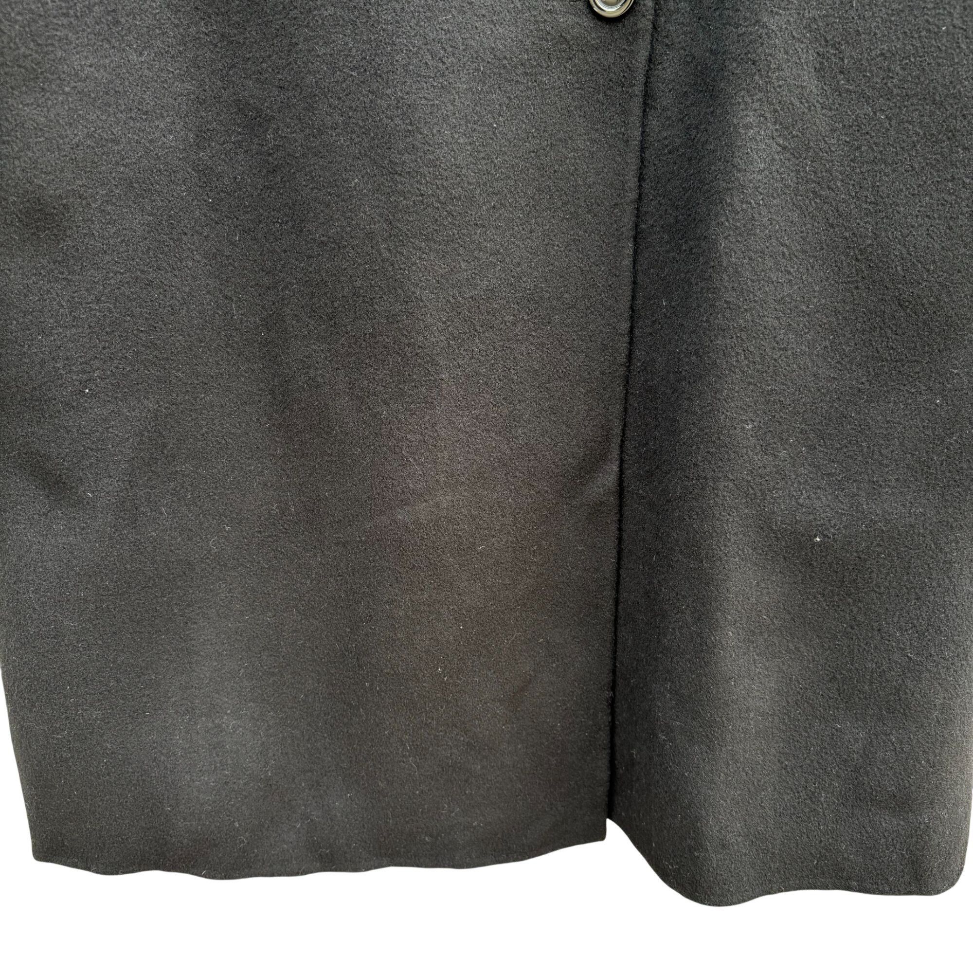 Bloomingdale's Bloomingdales Vintage Black Wool Cashmere Blend Womens Coat Size XXL / US 16-18 / IT 52-54 - 7 Thumbnail