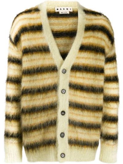 image of Marni Mohair Cardigan Coveted Grail in Yellow, Men's (Size Small)