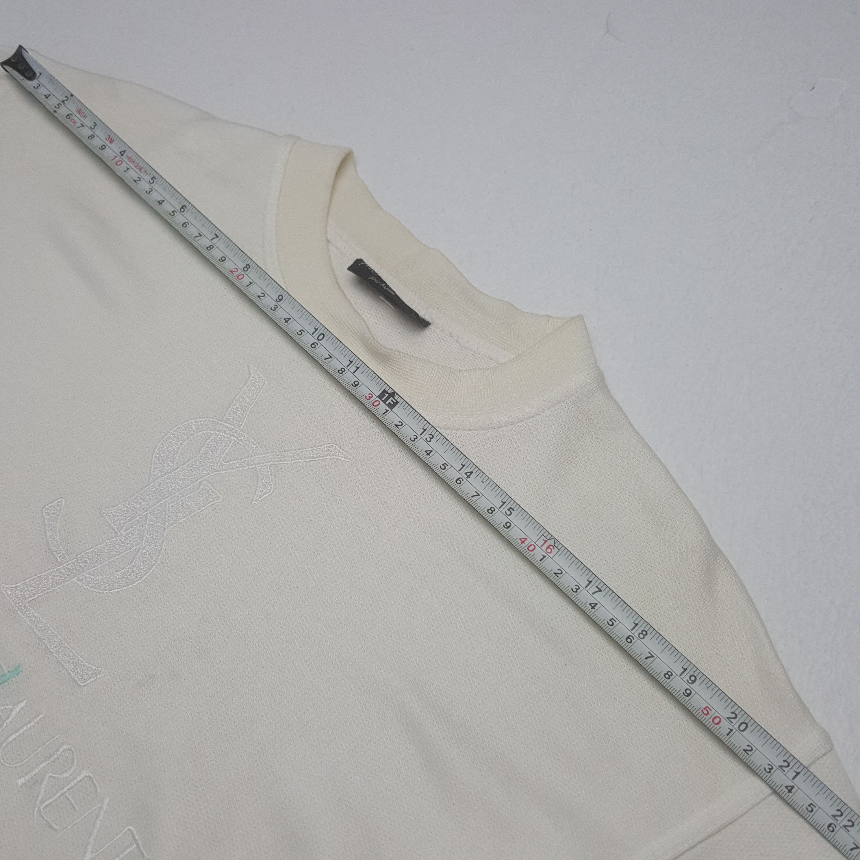 Vintage × Yves Saint Laurent Vintage Yves Saint Laurent Italian Embroidery Sweatshirt Size US M / EU 48-50 / 2 - 10 Thumbnail