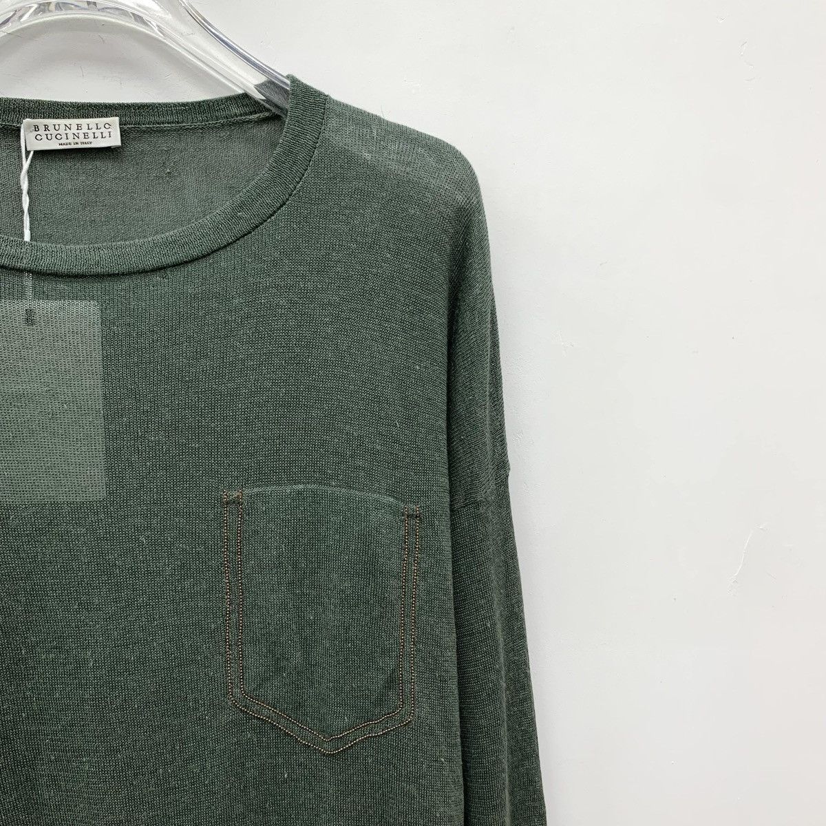 Brunello Cucinelli Brunello Cucinelli Dark Green Long Sleeve Knit Sweater K26WX Size XS / US 0-2 / IT 36-38 - 3 Thumbnail