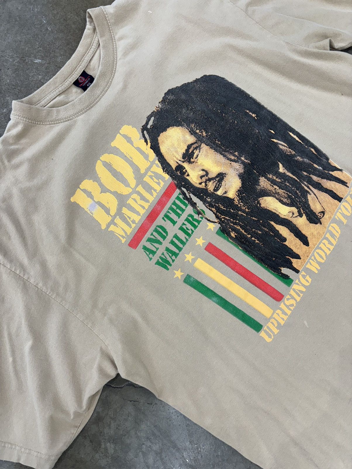 Vintage Vintage 90's Bob Marley The Wailers Uprising Tour Tee 4XL Size US XXL / EU 58 / 5 - 1 Thumbnail