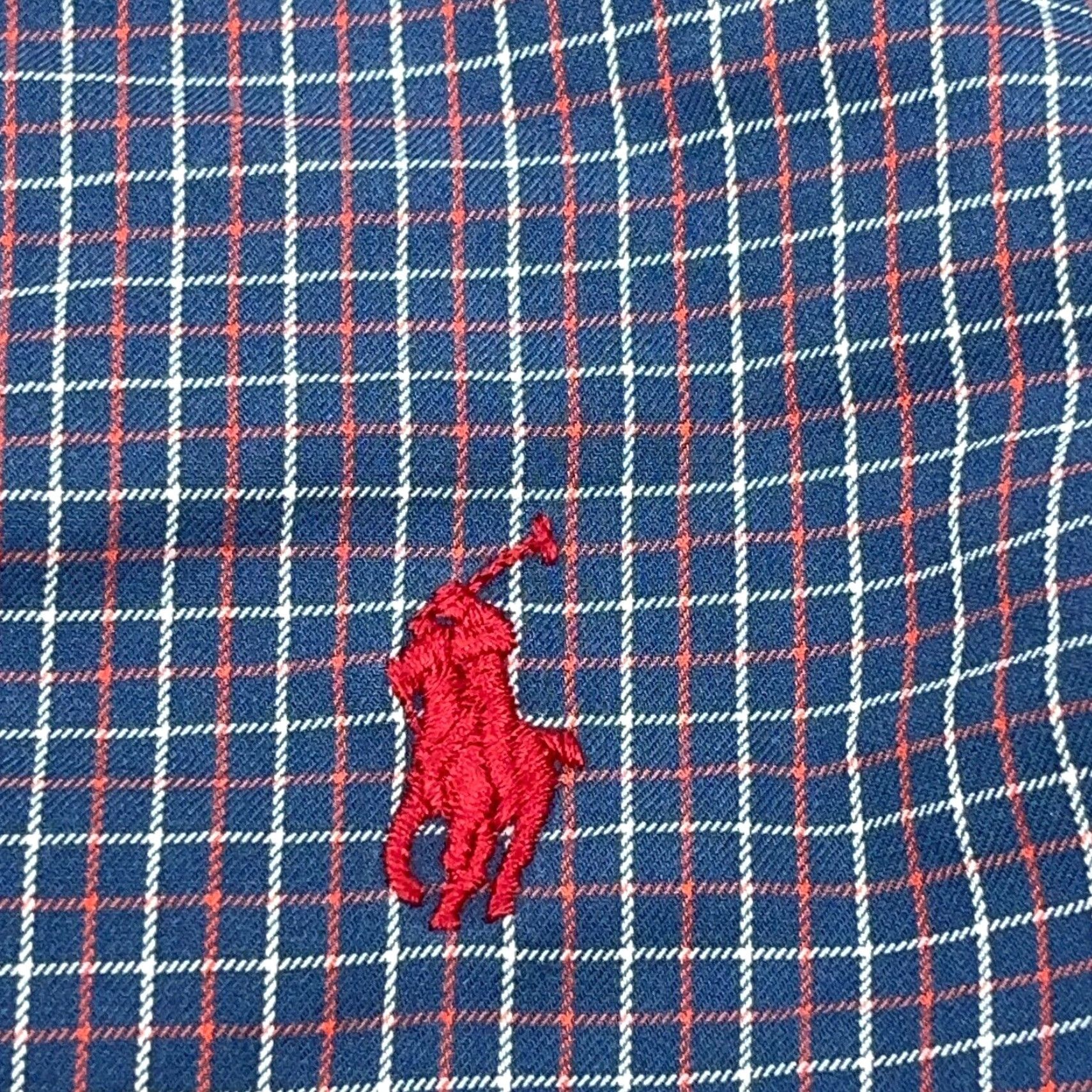 Ralph Lauren Ralph Lauren Shirt Men L Blue Red Button-Up Classic Fit Tattersall Plaid Logo Embroidered Button-Down Collar Casual Shirt Colorful Preppy Modern 90s? Size US L / EU 52-54 / 3 - 3 Thumbnail