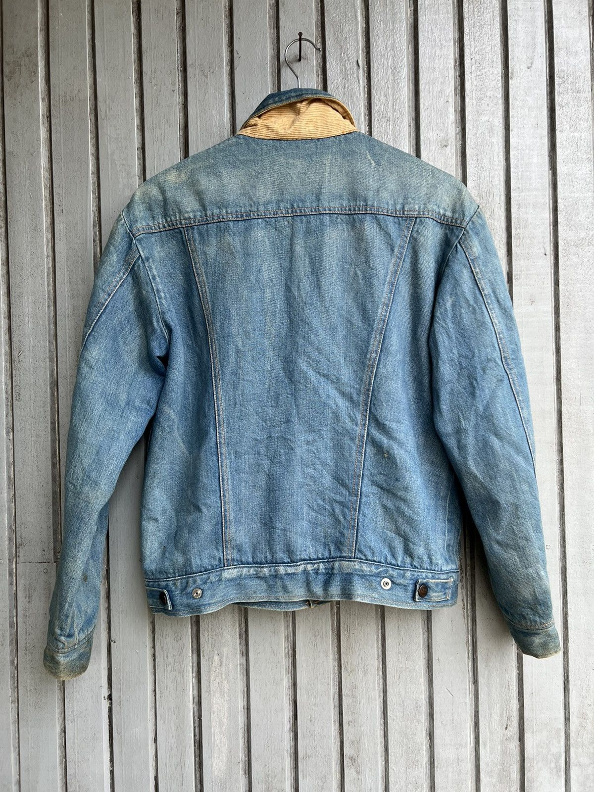 Japanese Brand × Vintage Vtg half denim jacket Size US S / EU 44-46 / 1 - 9 Thumbnail