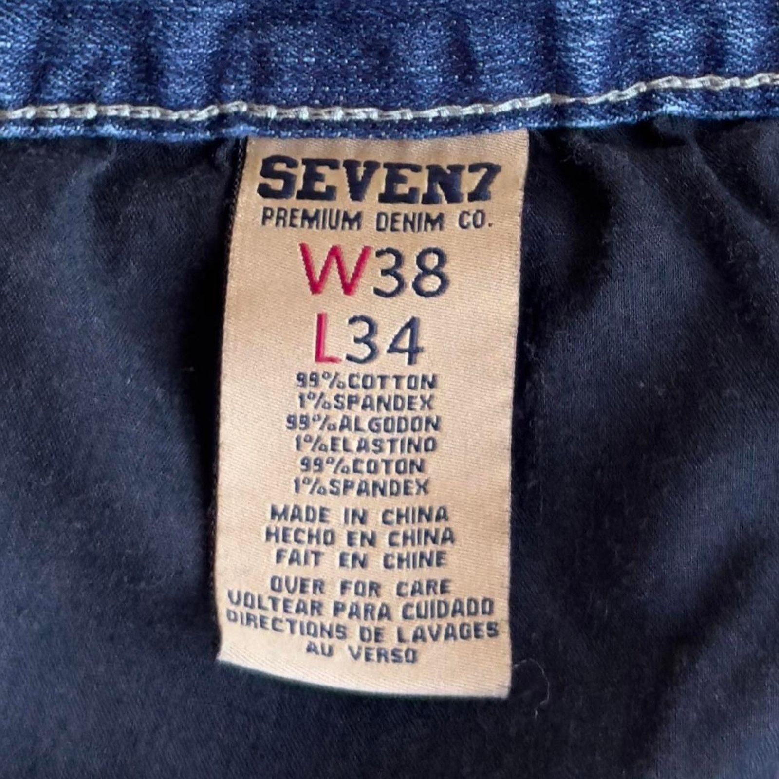 Japanese Brand × Seven 7 × Vintage Vintage Y2K Seven7 Baggy Skater Grunge Cyber Tech Denim Jean Size US 38 / EU 54 - 5 Thumbnail