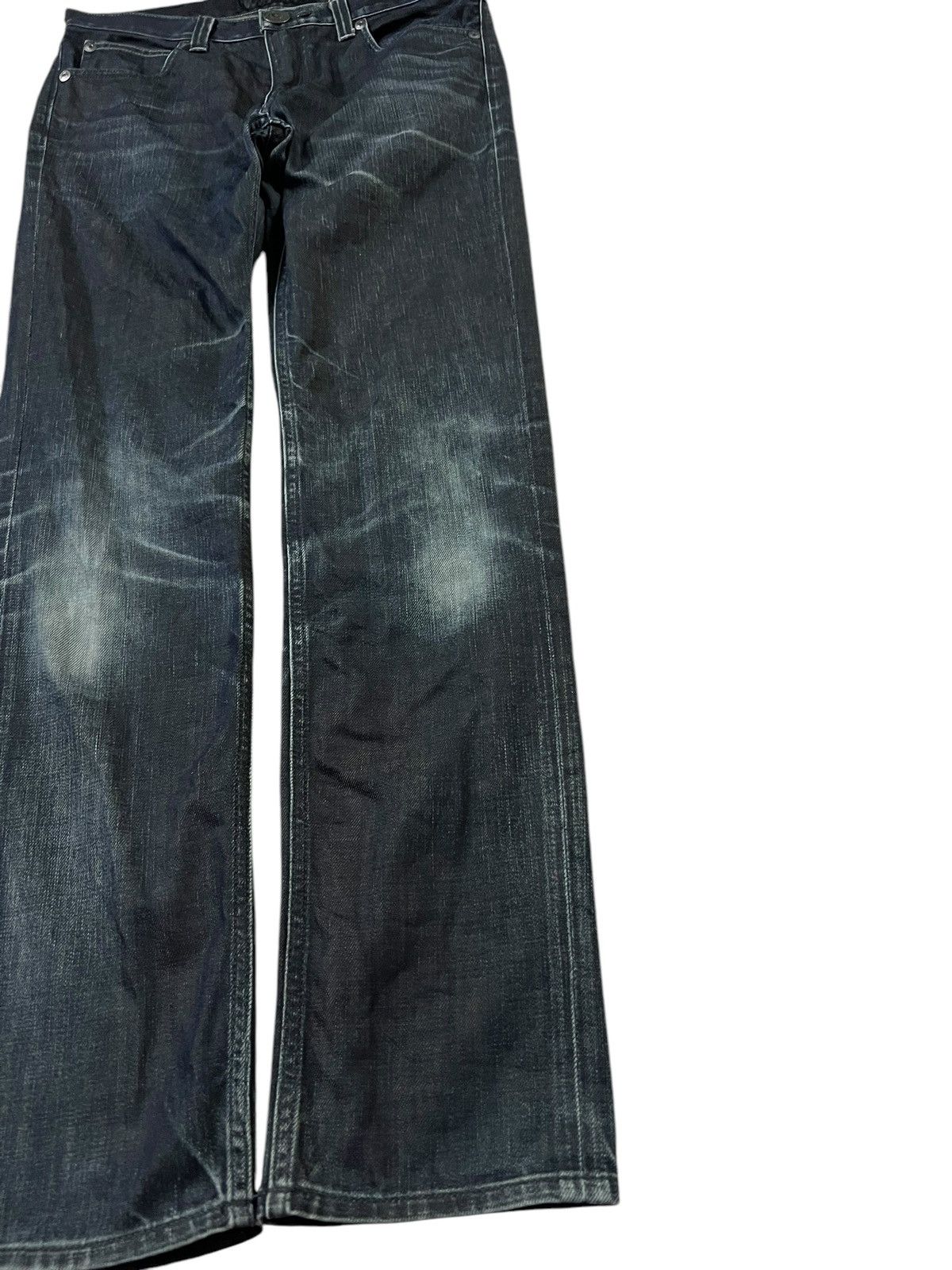 If Six Was Nine × Le Grande Bleu (L.G.B.) × Seditionaries BACK NUMBER BLACK LABEL CLAWMARK DENIM JEANS PUNK Size US 31 - 4 Thumbnail