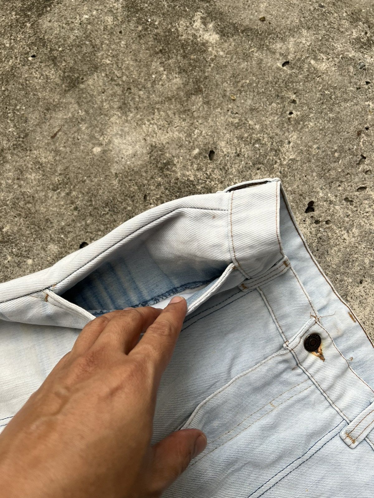 Levi's Vintage 80’s Levis Oren Tag Light Wash Jean Size US 28 / EU 44 - 16 Thumbnail