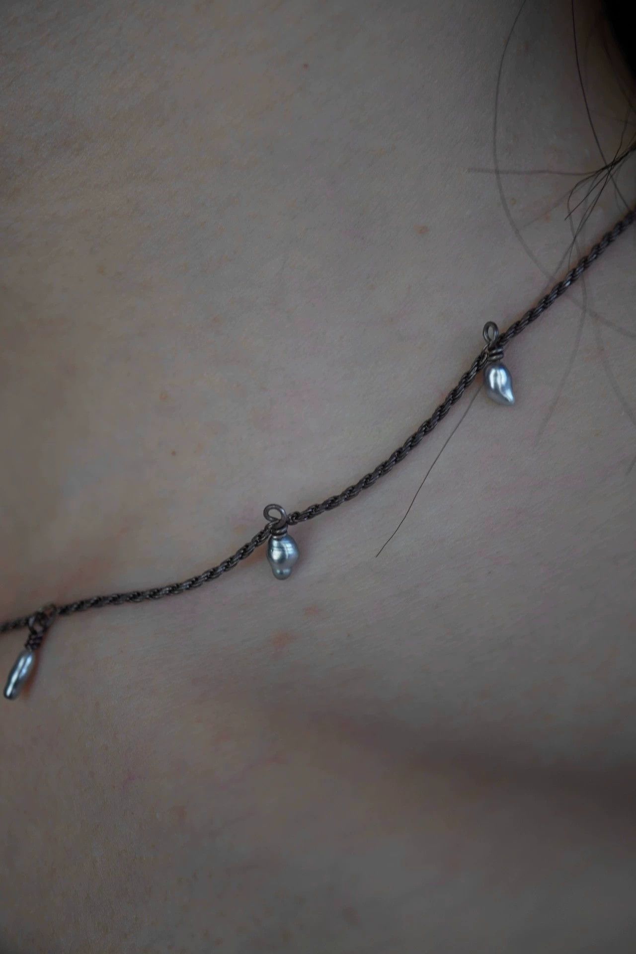 Other zooSelect KESHI Raindrop Pearl Handmade 925 Silver Necklace Size ONE SIZE - 6 Thumbnail