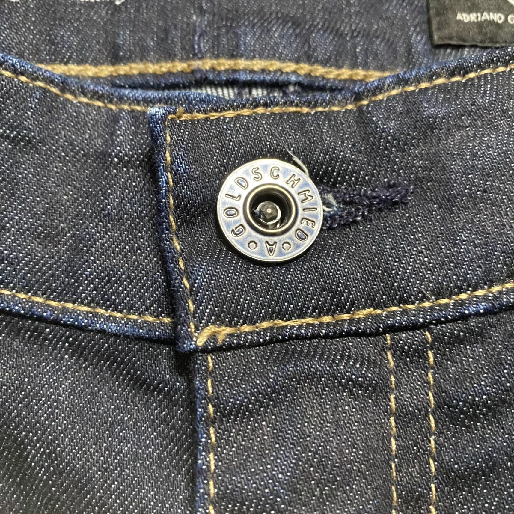 Vintage AG Adriano Goldschmied Jeans Womens 28 Blue Denim Mila Super High Rise Skinny Jeans" Size 27" / US 4 / IT 40 - 4 Thumbnail
