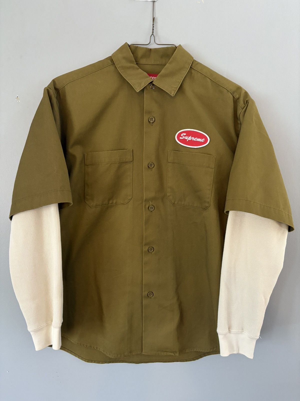 Supreme SS21 Supreme Dog I Hate Losing Work Shirt Text Snoopy S/S