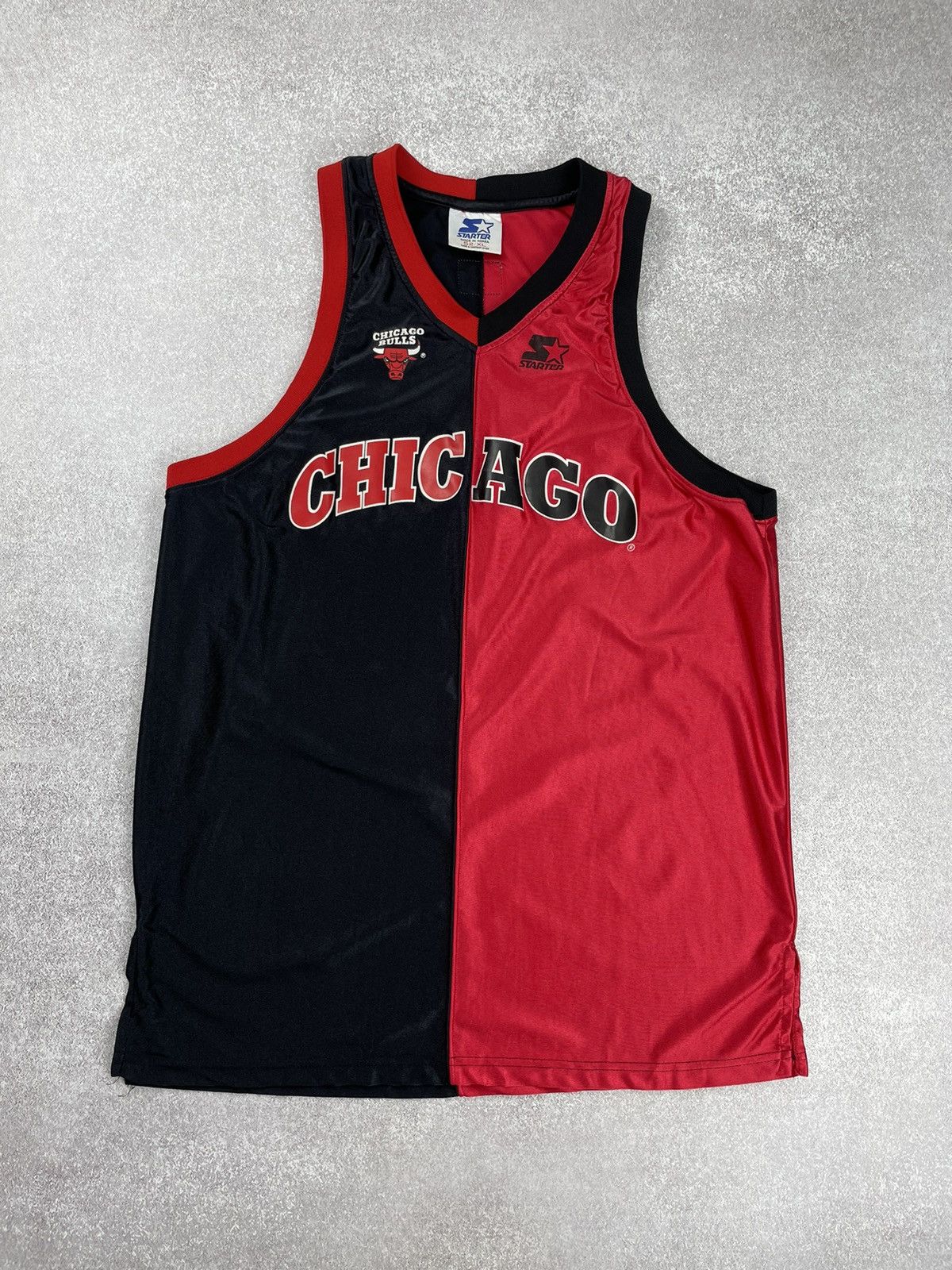 NBA × Starter × Vintage 90’s Chicago Bulls Starter Vintage Jersey Size US XL / EU 56 / 4 - 1 Thumbnail