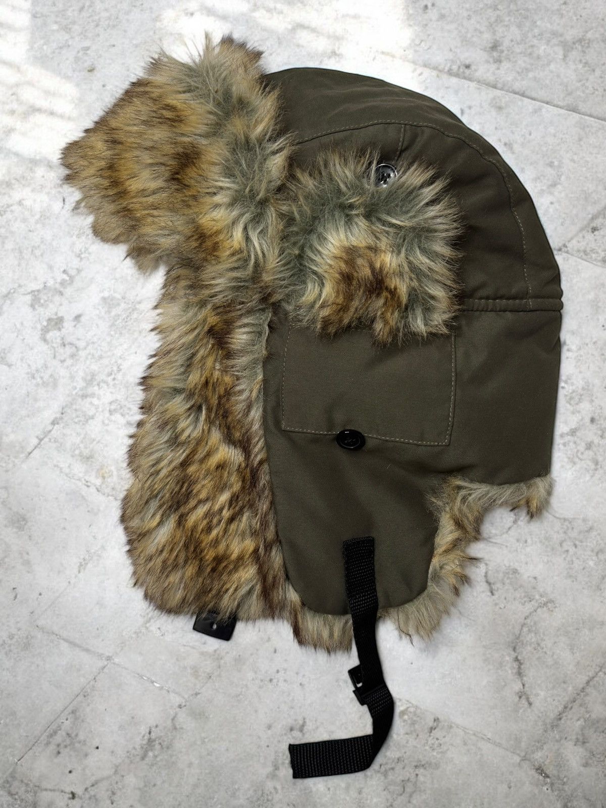 Vintage Vintage avant garde fur ushanka trapper hat l.g.b. sk8 skate Size ONE SIZE - 1 Thumbnail
