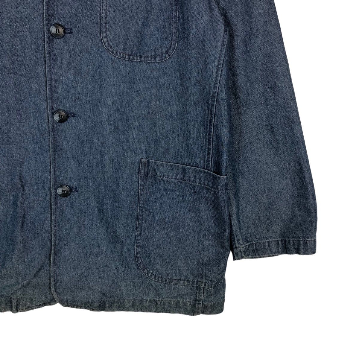 Issey Miyake 🔥Denim Chore Work Jacket Warm Hearted Man Issey Miyake Size US L / EU 52-54 / 3 - 5 Thumbnail