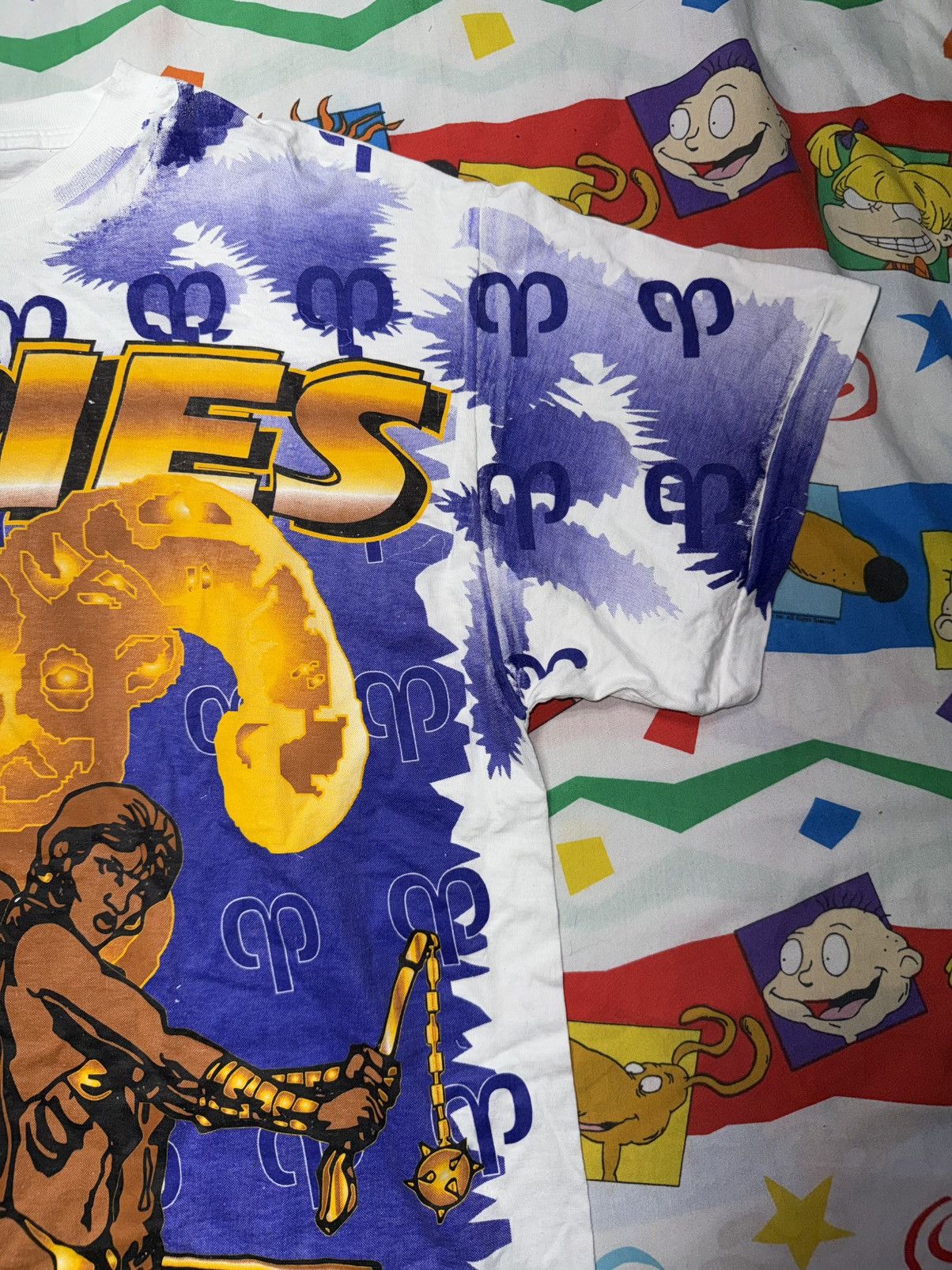 Other Vtg 90s Aries Black Love Horoscope Zodiac Sign AOP Shirt Size US XXL / EU 58 / 5 - 5 Thumbnail