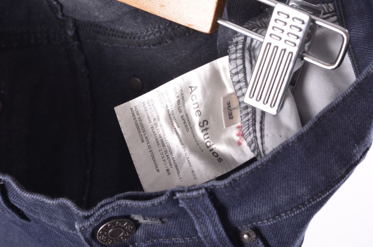 Acne Studios Acne Studios Max Blue Speed Denim Pants Jeans Slim Fit 31/32 Size US 31 - 5 Thumbnail