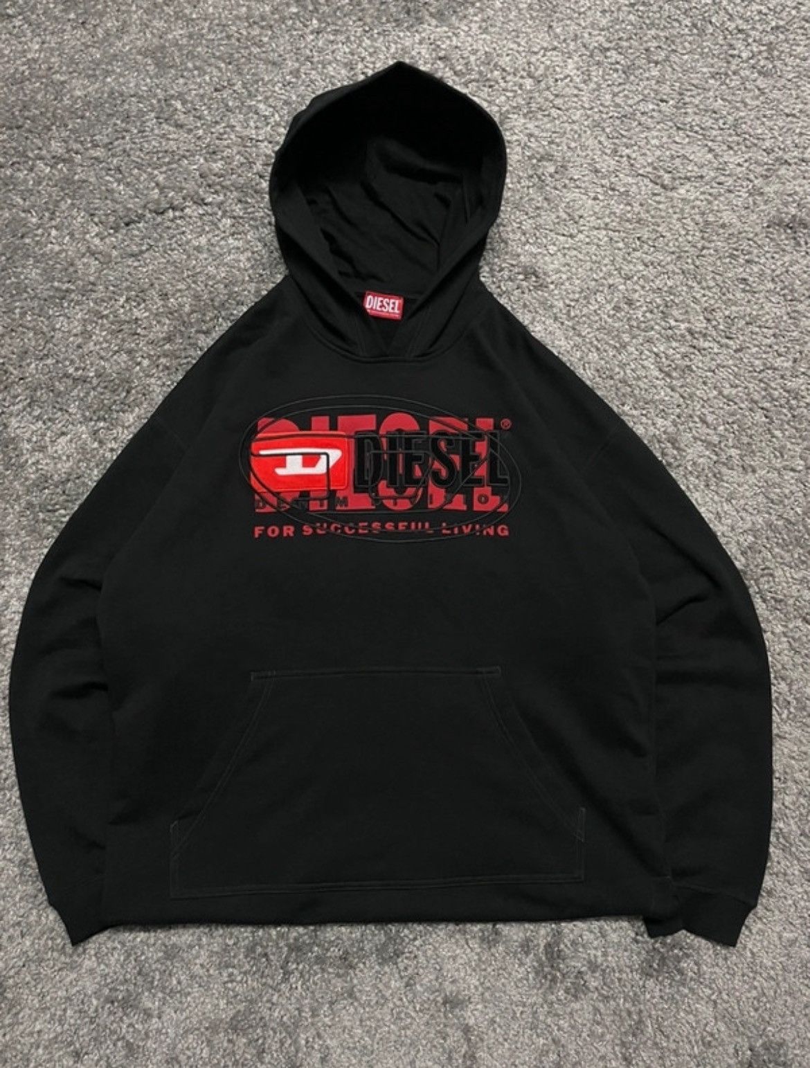 Diesel Diesel S-Baxt hoodie with embroidered logo Size US XL / EU 56 / 4 - 1 Thumbnail
