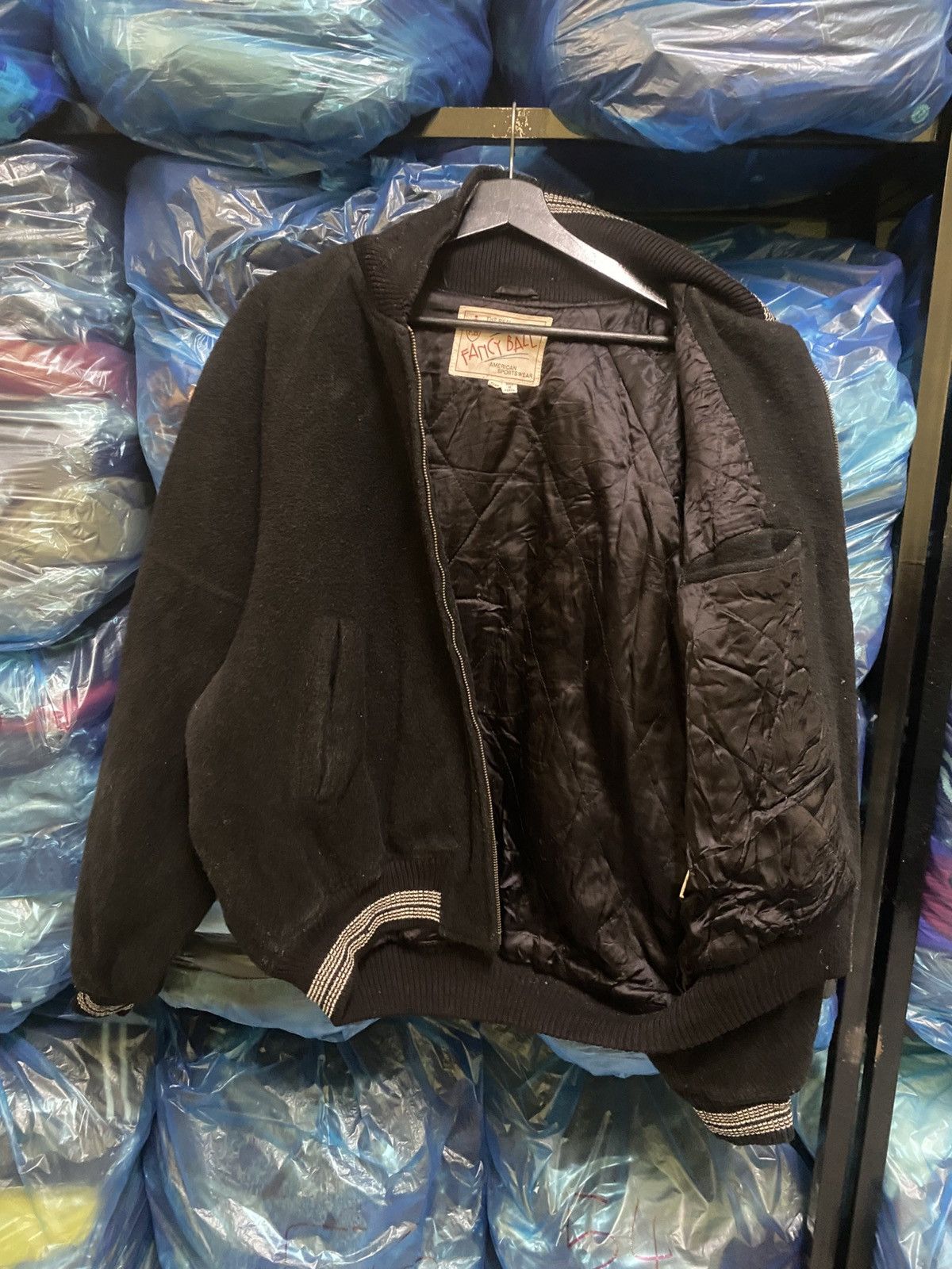 Vintage Vintage Fancy Ball Aviators Varsity Bomber Jacket Black Size US L / EU 52-54 / 3 - 8 Thumbnail