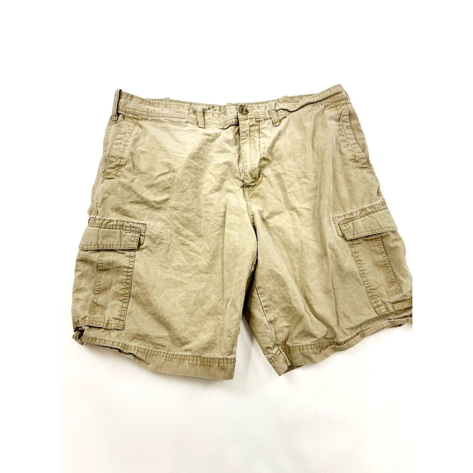 Eddie Bauer VINTAGE Eddie Bauer Shorts Men 42 Khaki Cargo Hiking Safari Trail Pockets Beige 10 in Inseam Classic Regular Mens Size US 42 / EU 58 - 2 Thumbnail
