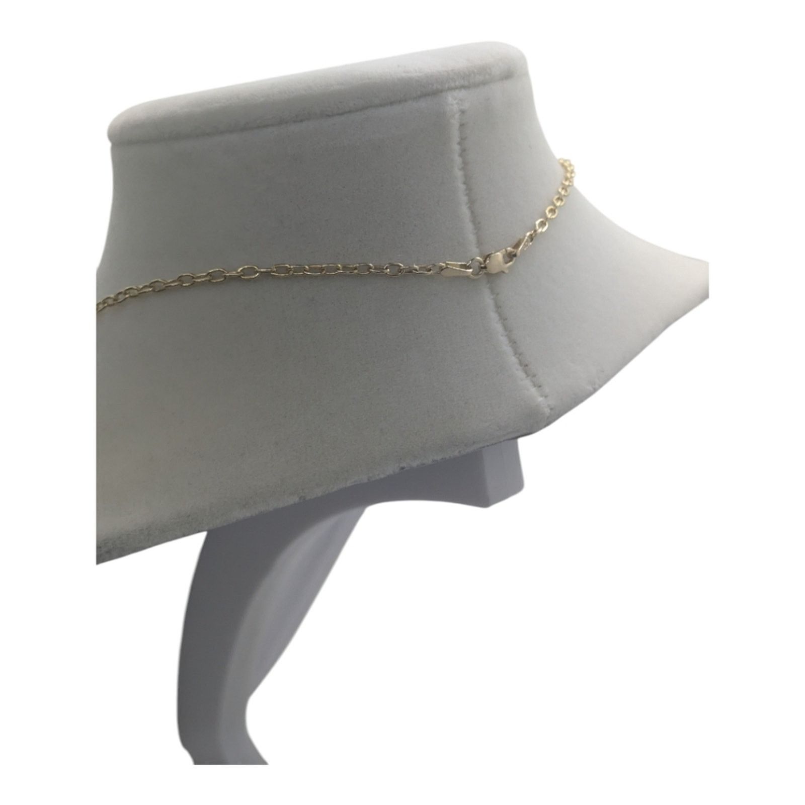 The Unbranded Brand 14KT Solid Gold Rolo Hollow Necklace Size ONE SIZE - 4 Thumbnail