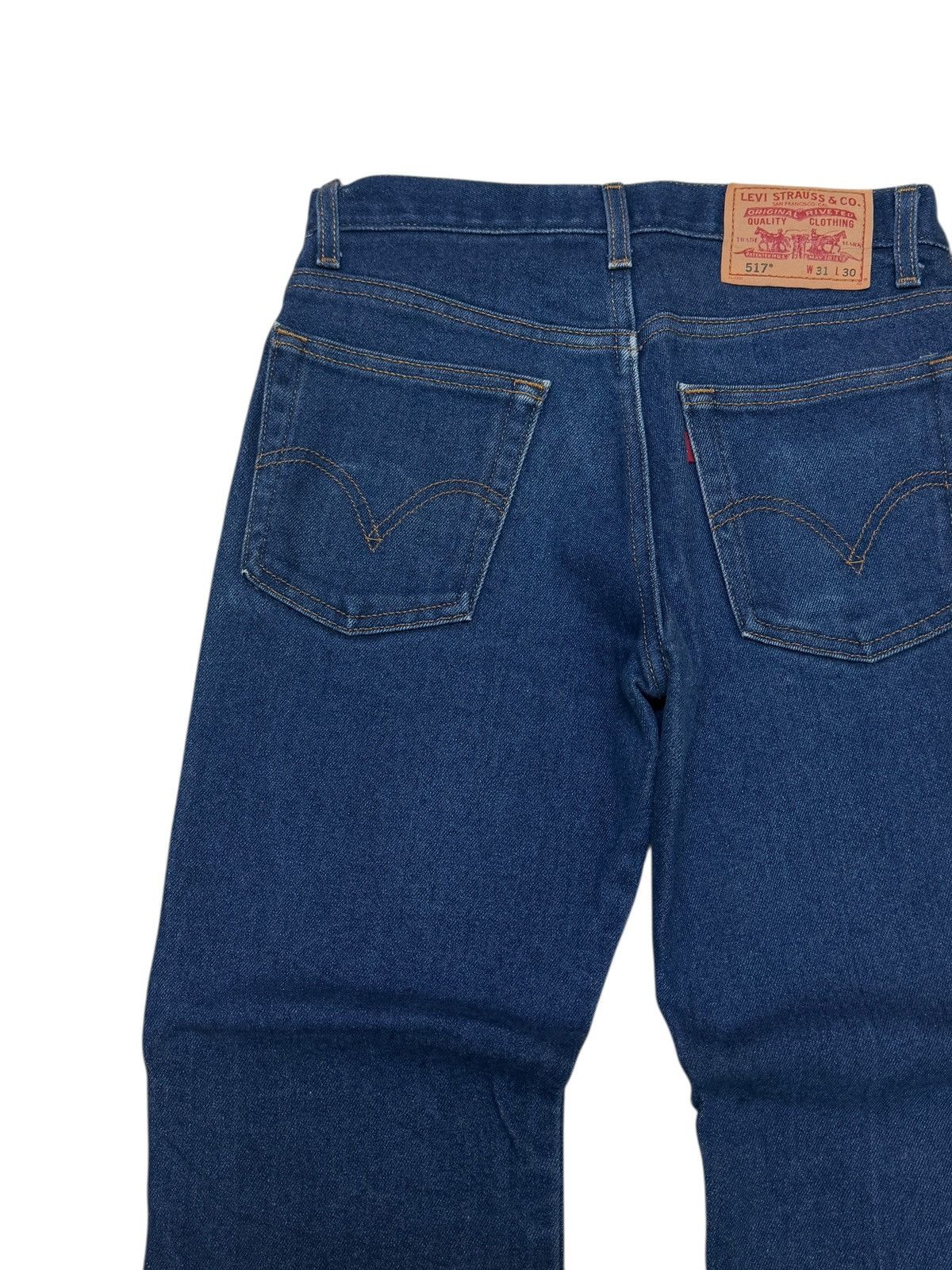Levi's Vintage Clothing Vintage Flare Levis 517 Blue Bootcut Jeans Size US 28 / EU 44 - 11 Thumbnail