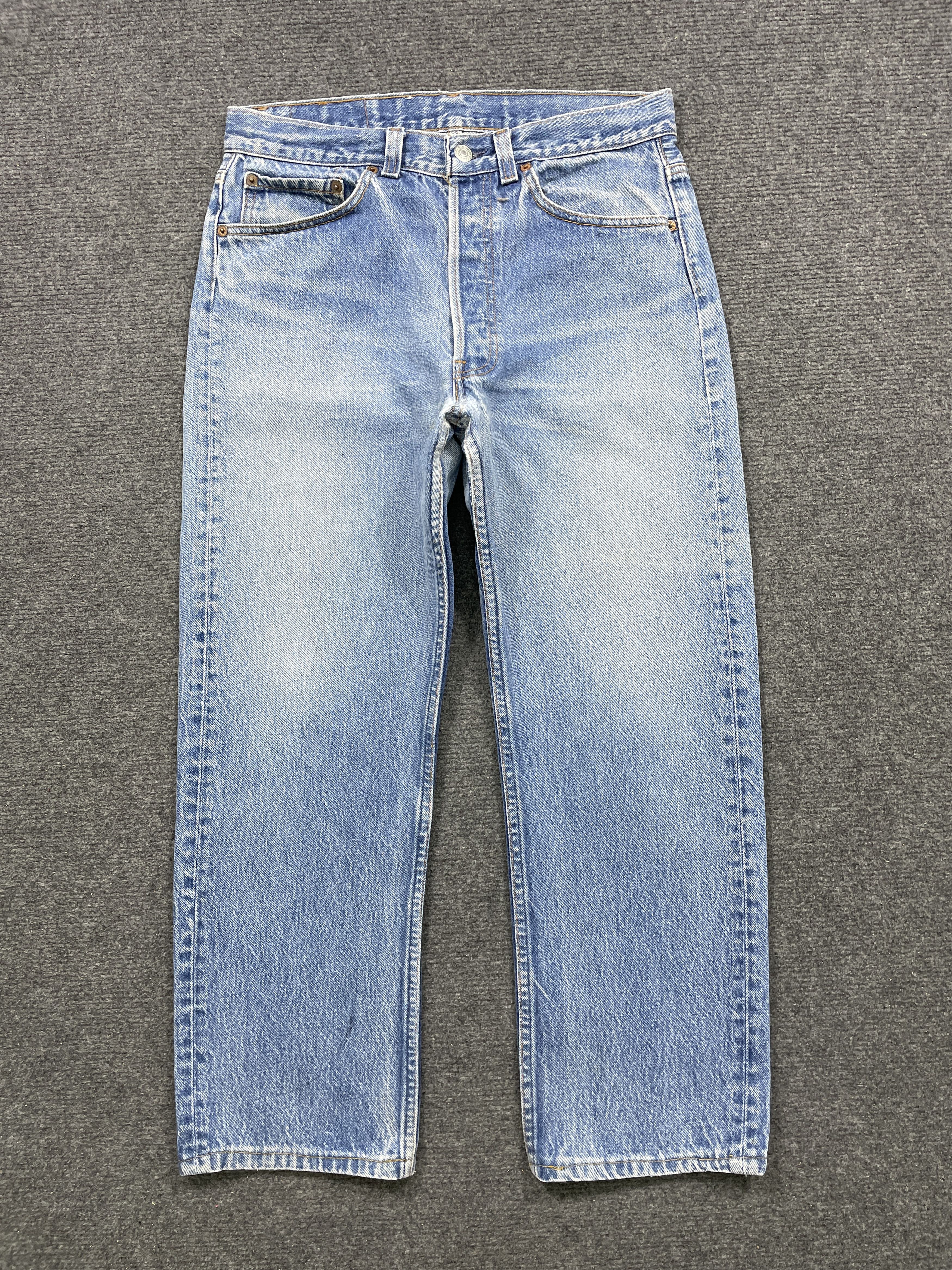 image of 90's Levis 501Xx Faded Blue Jeans in Blue Denim, Men's (Size 30)