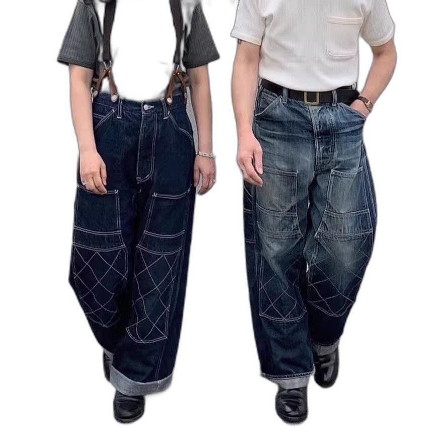 Dry Bones Dry Bones 1920s Double Knee Painter Pants Size US 30 / EU 46 - 1 Thumbnail