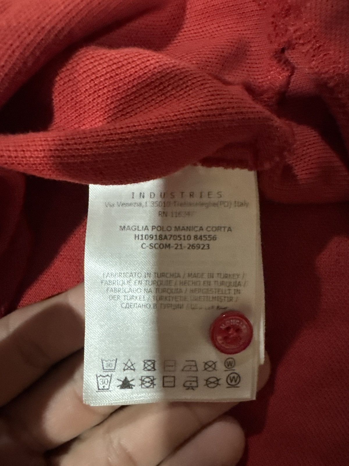 Moncler red moncler polo Size US M / EU 48-50 / 2 - 7 Thumbnail